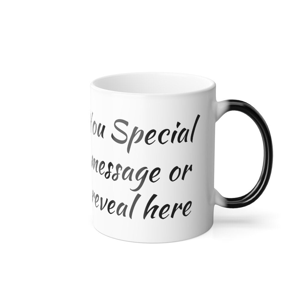 Kids Teachers Custom Heat Activated Hot Chocolate Coffee Mug Color Changing Mug Custom Color Childrens Crayon Magic Coffee Tea Cup