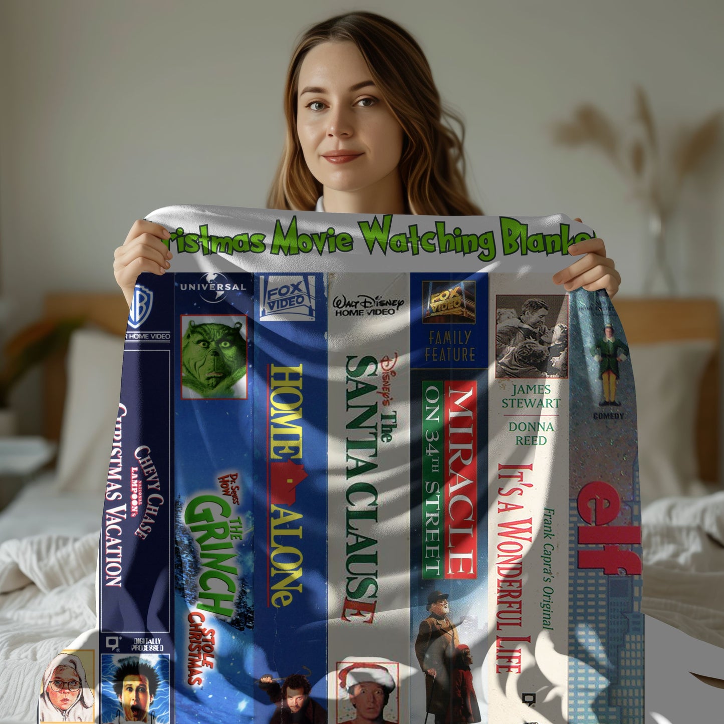 "My Christmas Movie Watching Blanket – Personalized Cozy Throw for Classic Holiday Movie Marathons" (Copy)