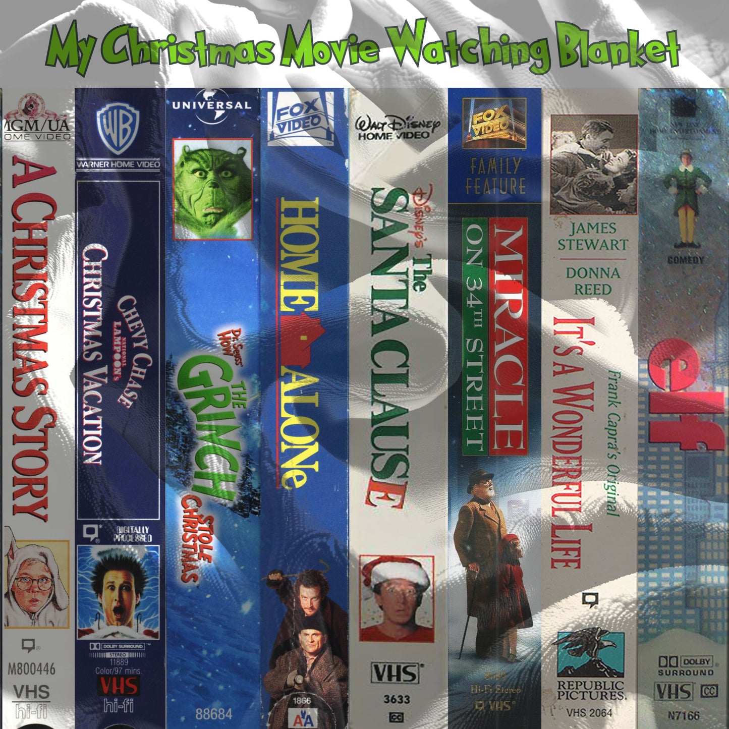 "My Christmas Movie Watching Blanket – Personalized Cozy Throw for Classic Holiday Movie Marathons"