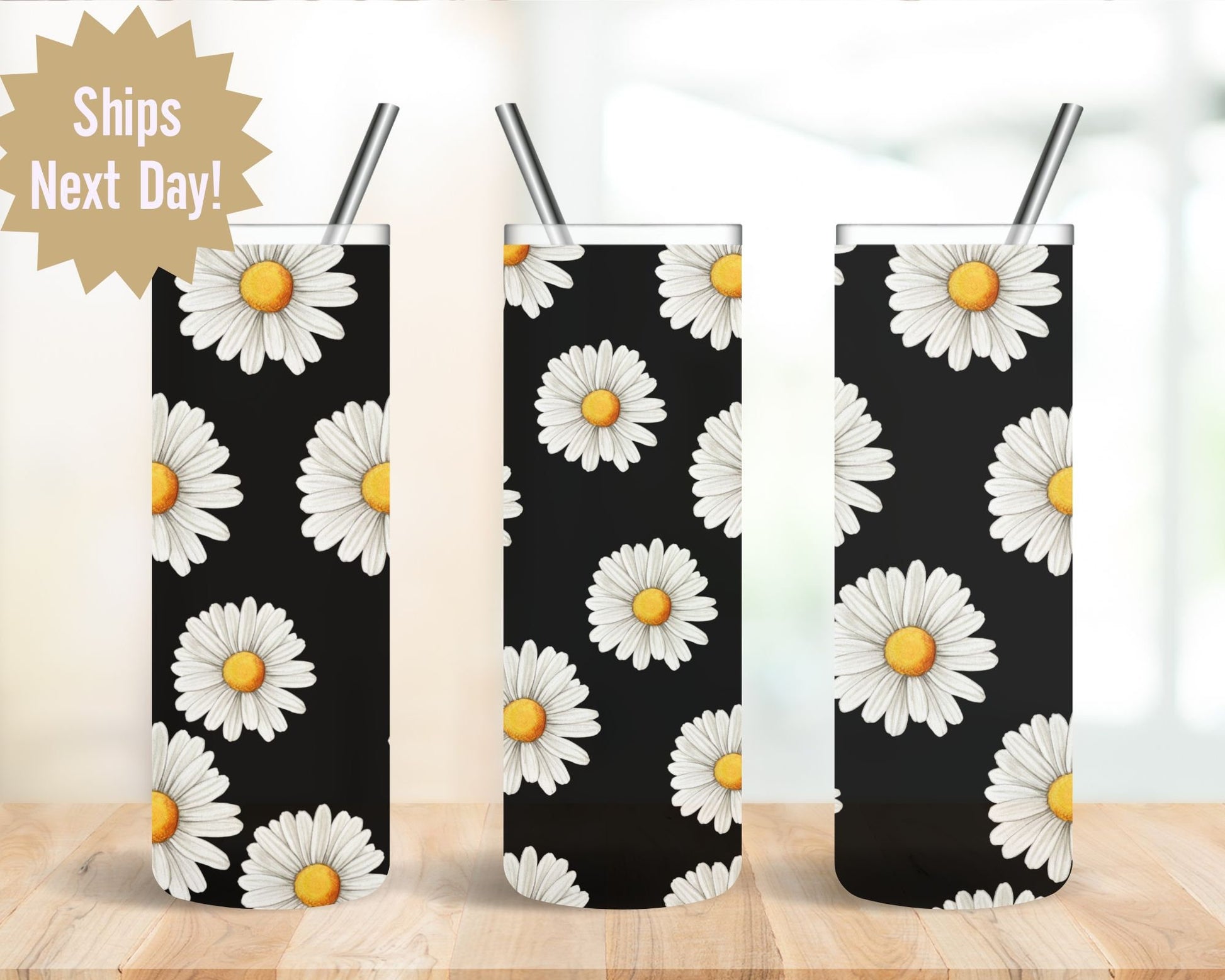 Daisy Tumbler Daisy Gifts Daisy Tumbler Cup Daisy Gifts For Women Daisy Tumbler Cup With Straw Daisy Tumbler Cup Personalized