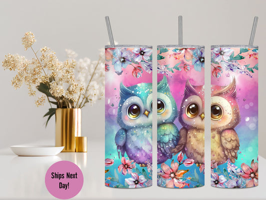 Personalized Owl Tumbler Owl Gifts For Women Owl Tumbler With Straw Owl Lover Gifts Owl Tumbler With Name Owl Tumbler Owl Cup