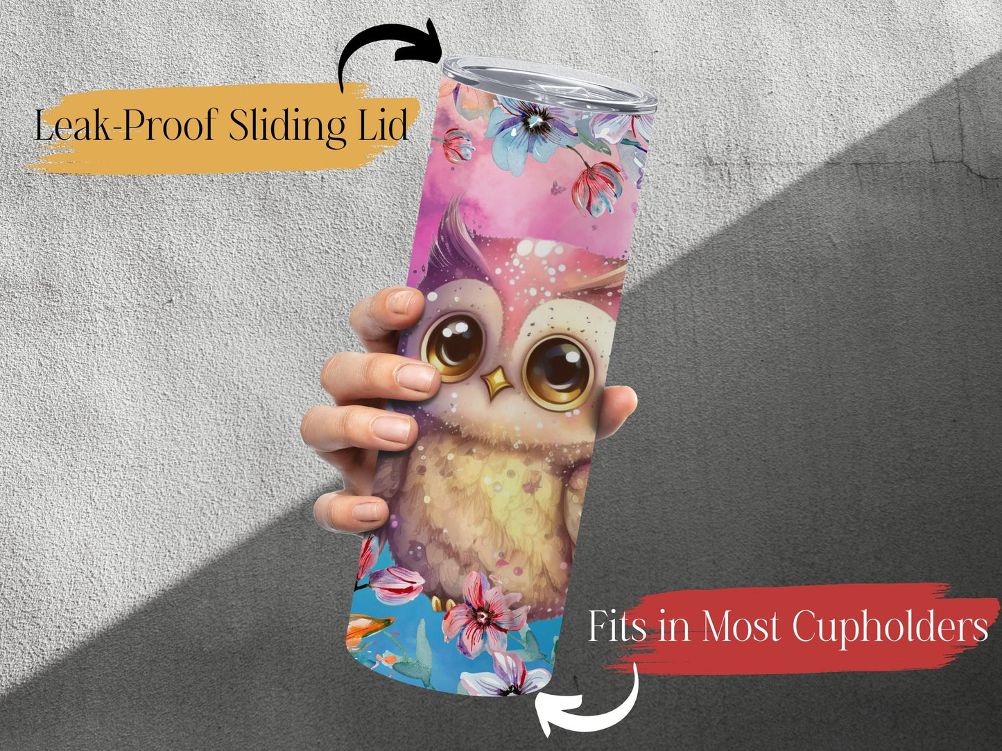 Personalized Owl Tumbler Owl Gifts For Women Owl Tumbler With Straw Owl Lover Gifts Owl Tumbler With Name Owl Tumbler Owl Cup