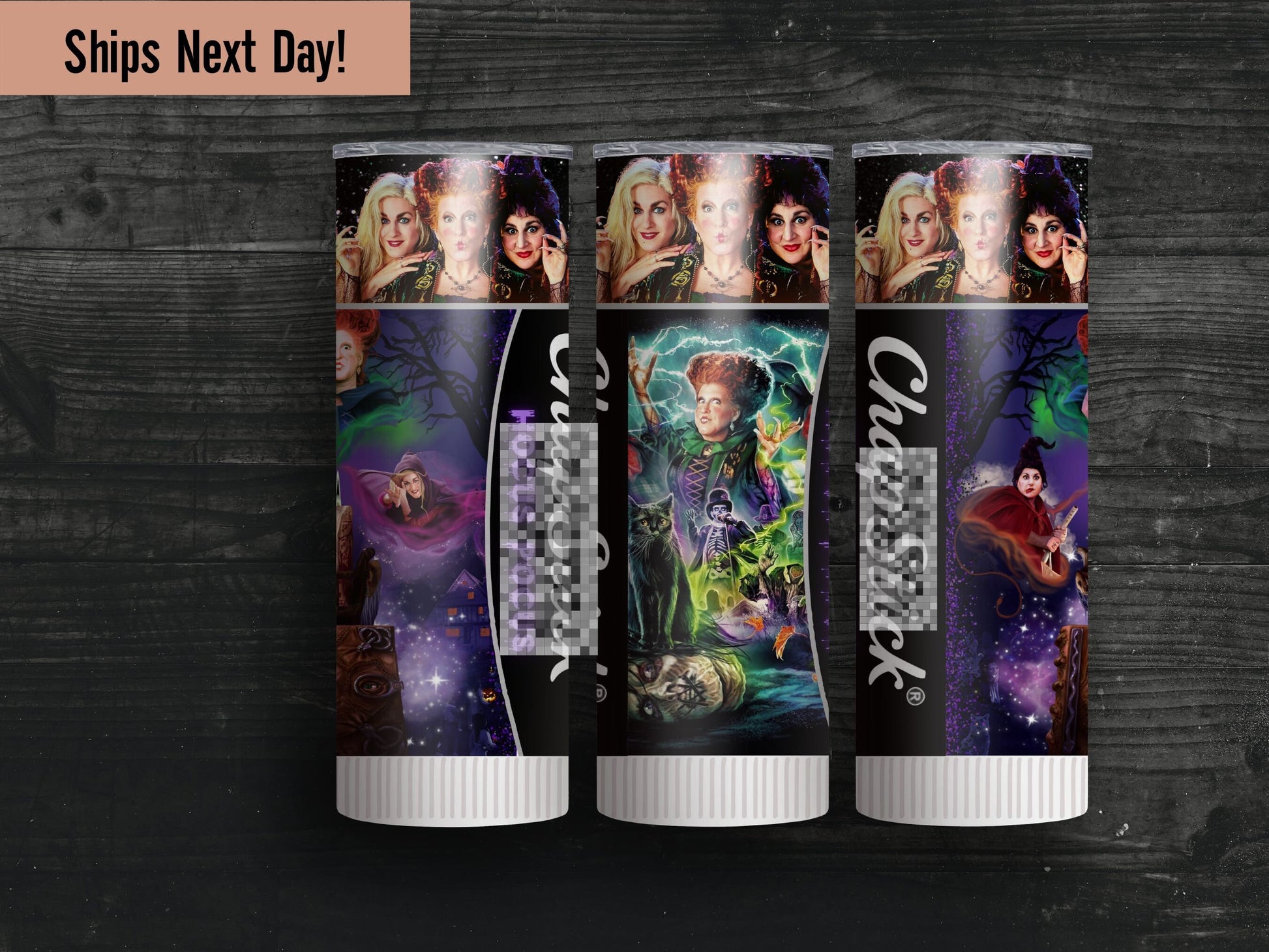 Custom Tumbler with Lid and Straw Sanderson Sisters - Fun Halloween - Halloween Custom Tumbler with Straw - Insulated Custom Tumbler