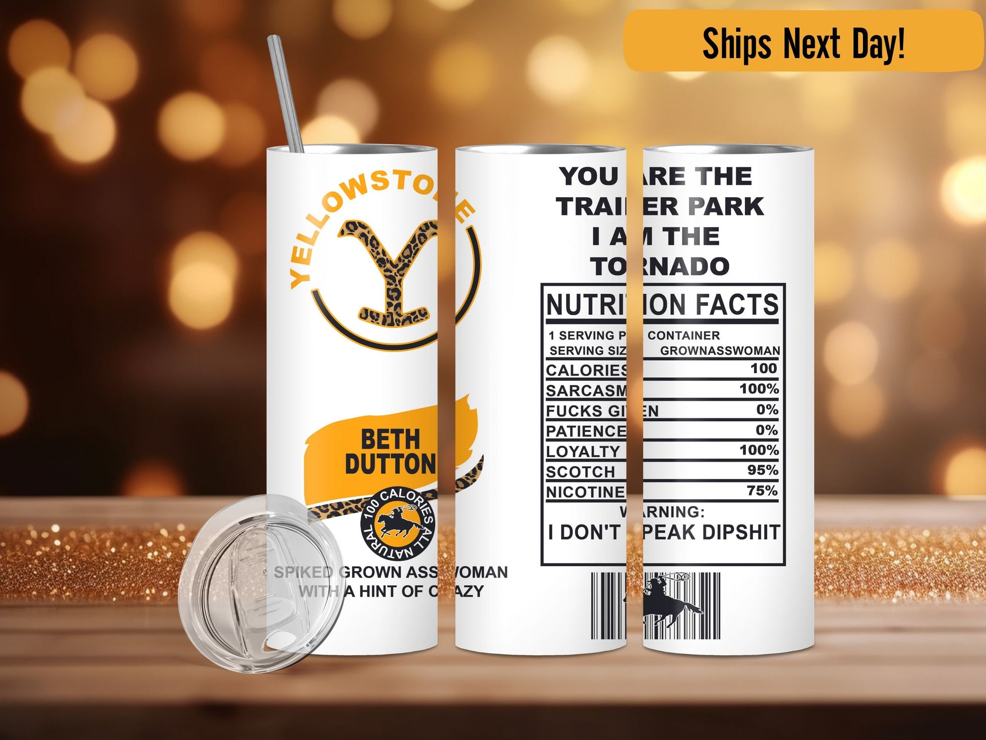 Yellowstone tumbler, Beth Dutton tumbler, White Claw Beth Dutton, Cowgirl, Sublimation tumbler, Yellowstone, Custom Tumbler, Dutton Ranch