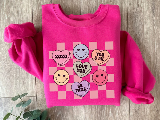 Womens Valentines Day Sweatshirt, Cute Valentines Sweatshirt, Teacher Valentine Sweatshirt, Love Sweatshirt, Valentine Graphic Tee