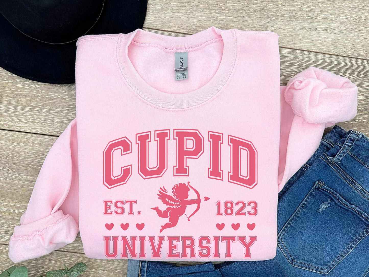 Cupid University Sweatshirt, Cupid University Shirt, Cupid Shirt, Valentines Day Sweatshirt, Cupid Sweatshirt, Cute Valentine Sweatshirt