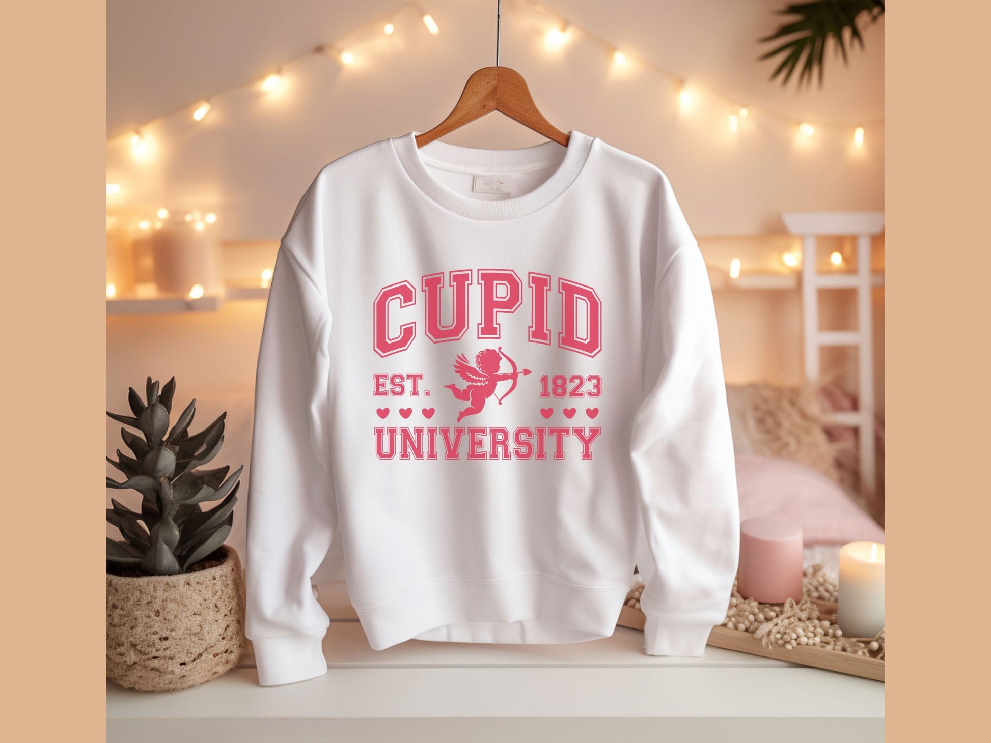 Cupid University Sweatshirt, Cupid University Shirt, Cupid Shirt, Valentines Day Sweatshirt, Cupid Sweatshirt, Cute Valentine Sweatshirt