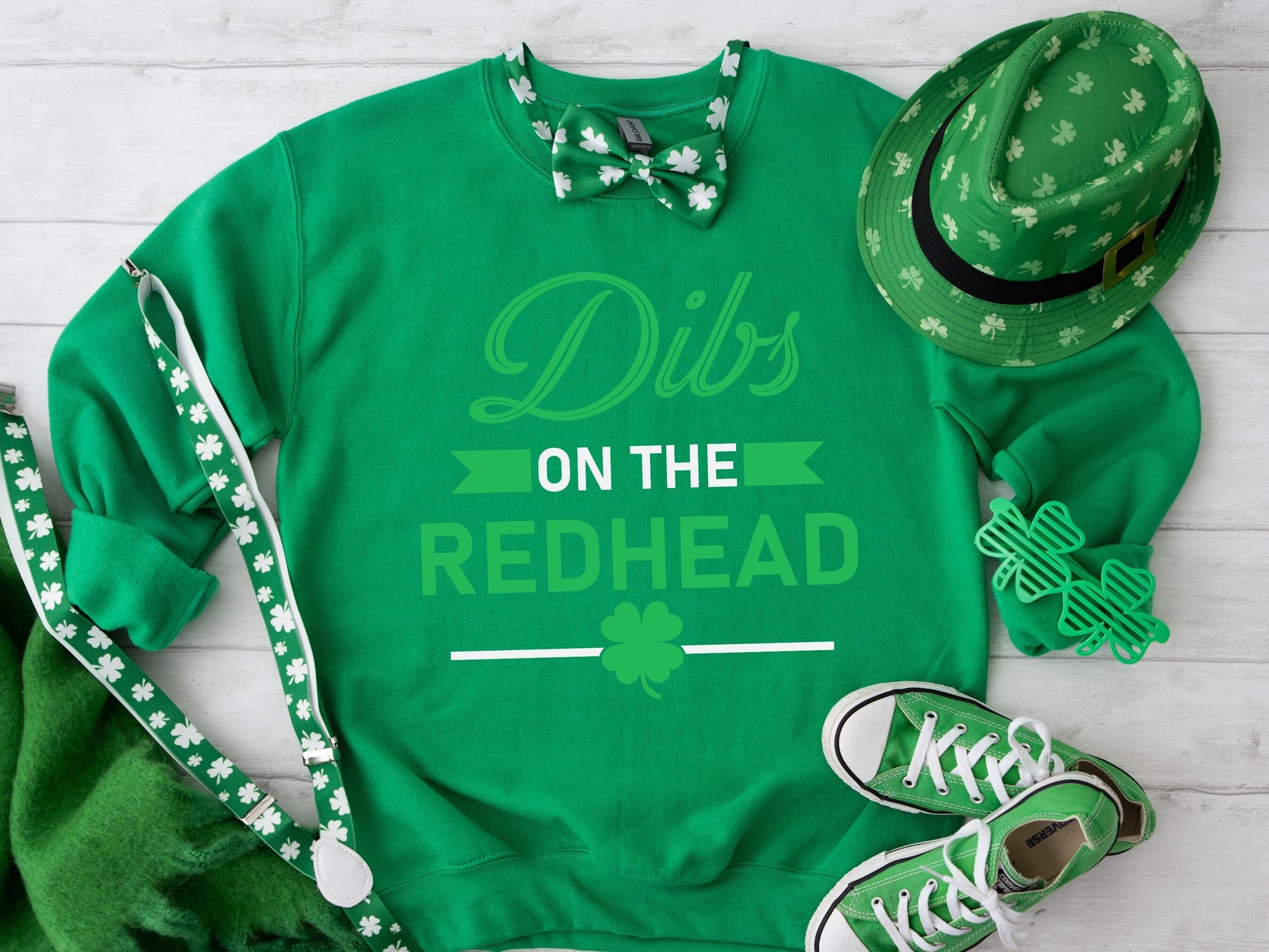 Dibs On The Redhead T-Shirt, Unisex Funny Mens Womens, St Patricks Day Sweatshirts, Shamrocked, St Pattys Day Hoodies, Lucky Tshirts