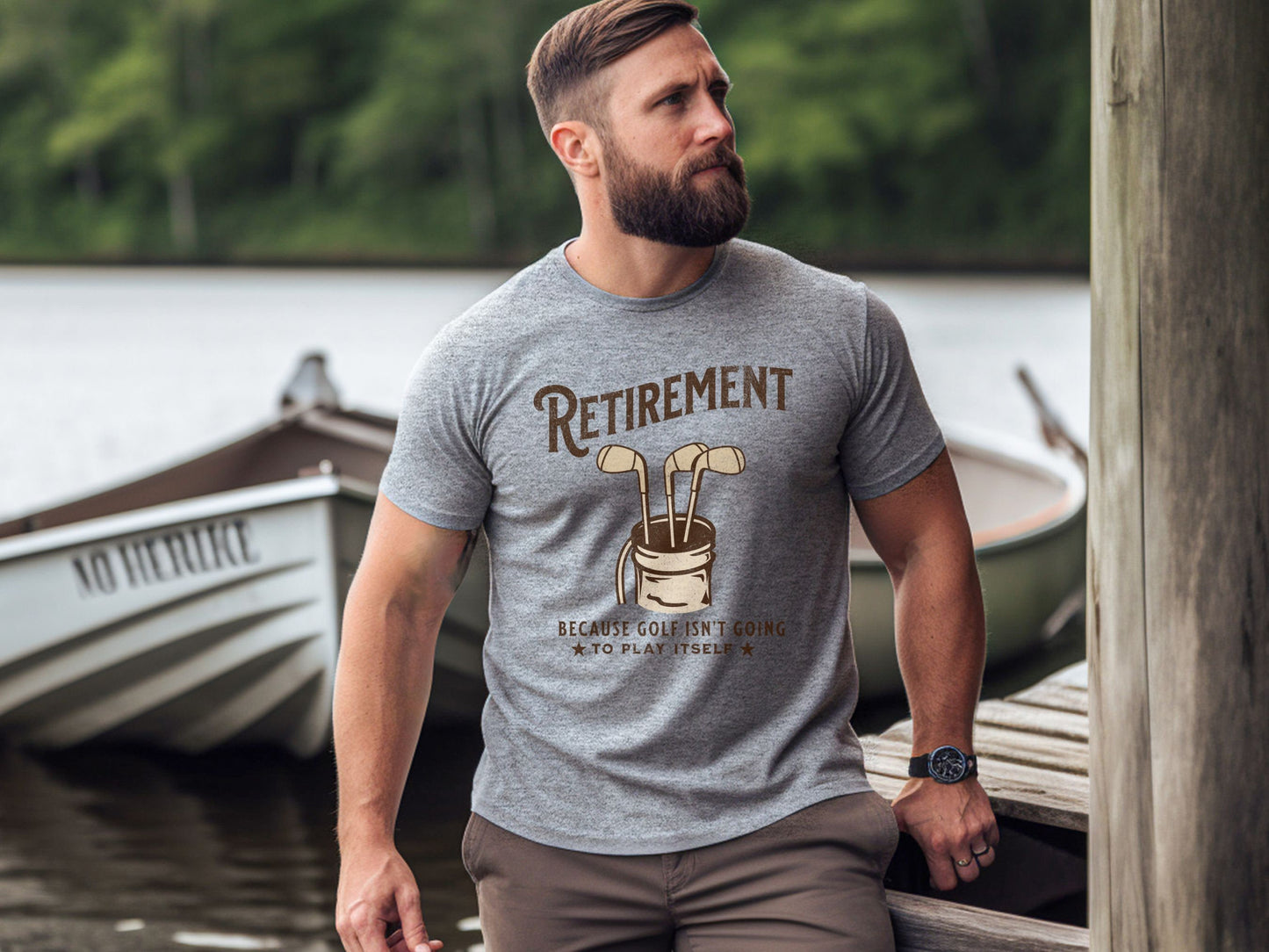 Retirement Because Golf Isn't Going to Play Itself, Golf Retirement TShirt Funny Retirement Shirt, Golfer, Retirement Gift for Men, Golfing