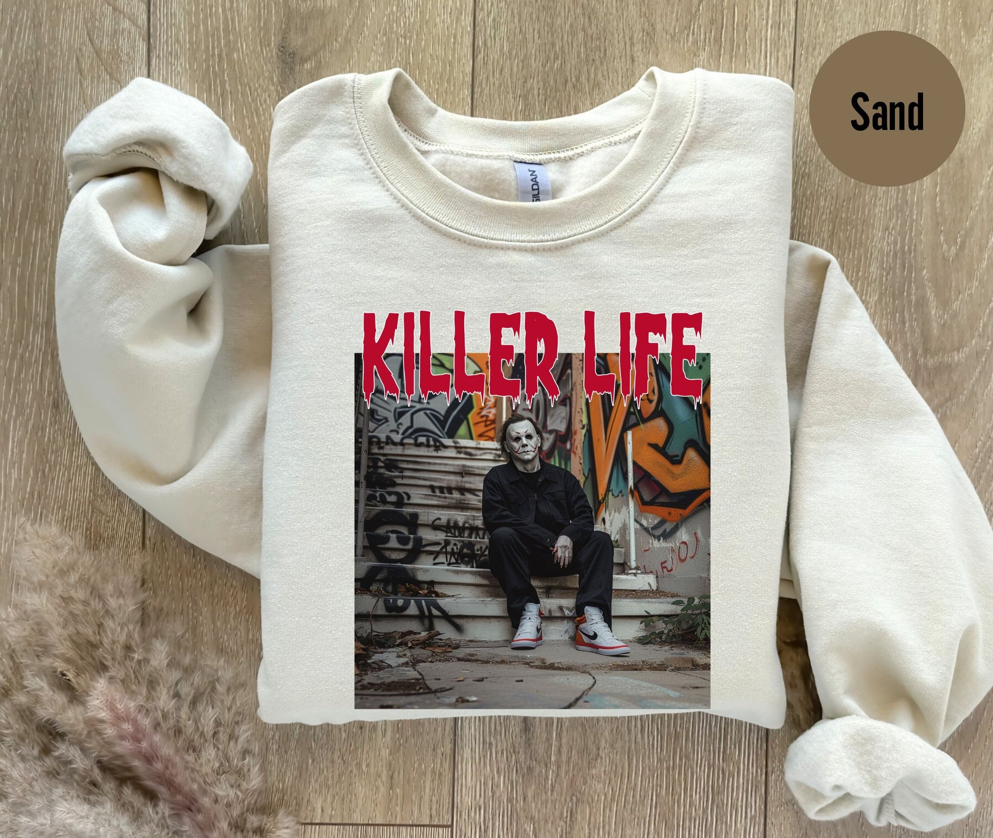 Thug Life Killer Life Halloween Funny Horror Gift Shirt, Halloween Horror Movie Killers, Horror Halloween Squad, Halloween Horror Nights