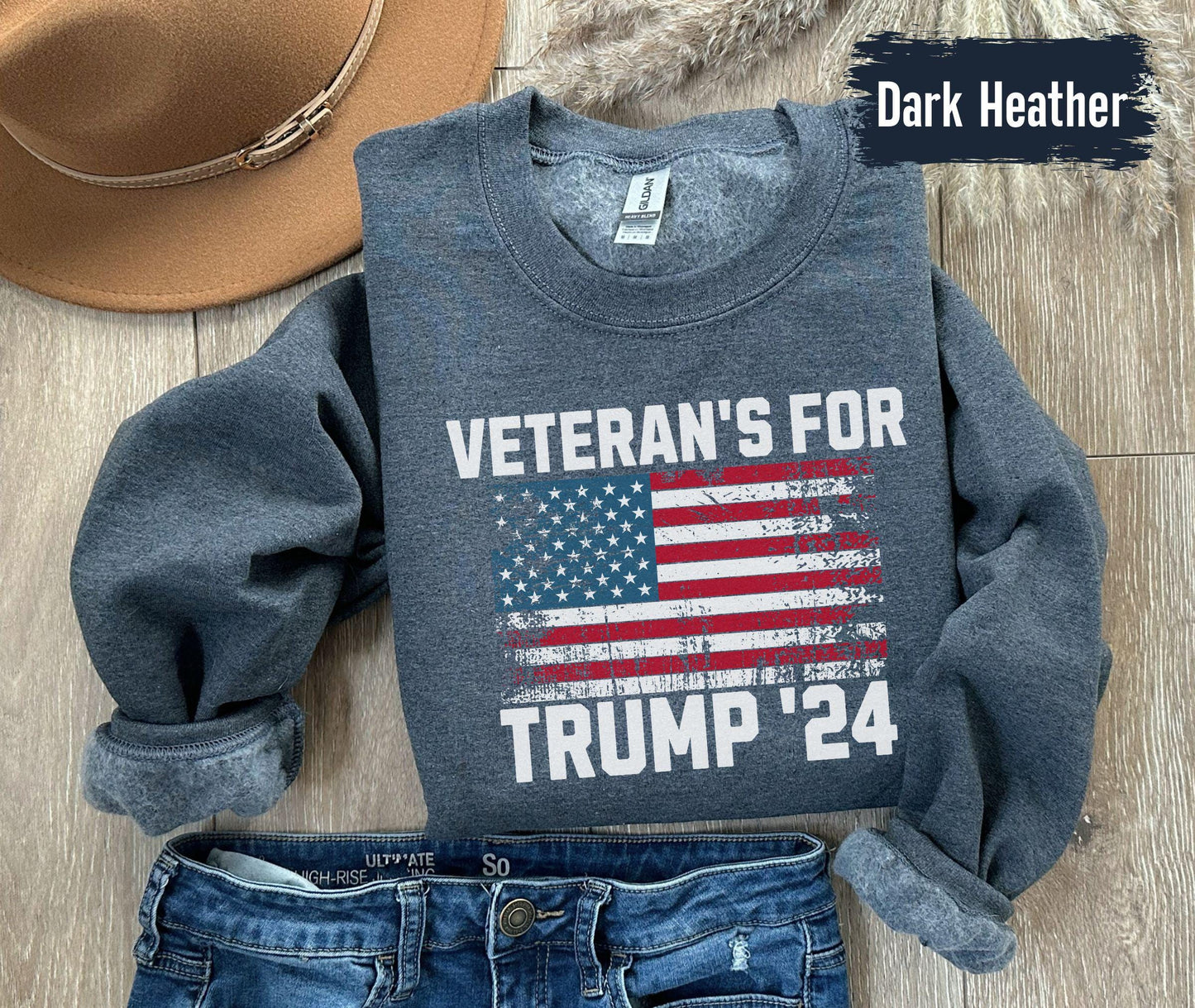 Veterans for Trump Shirt, Patriotic Trump 2024 T-Shirt, Gift for Military Veteran, Father's Day Gift for US Veteran, Trump Shirt, Election