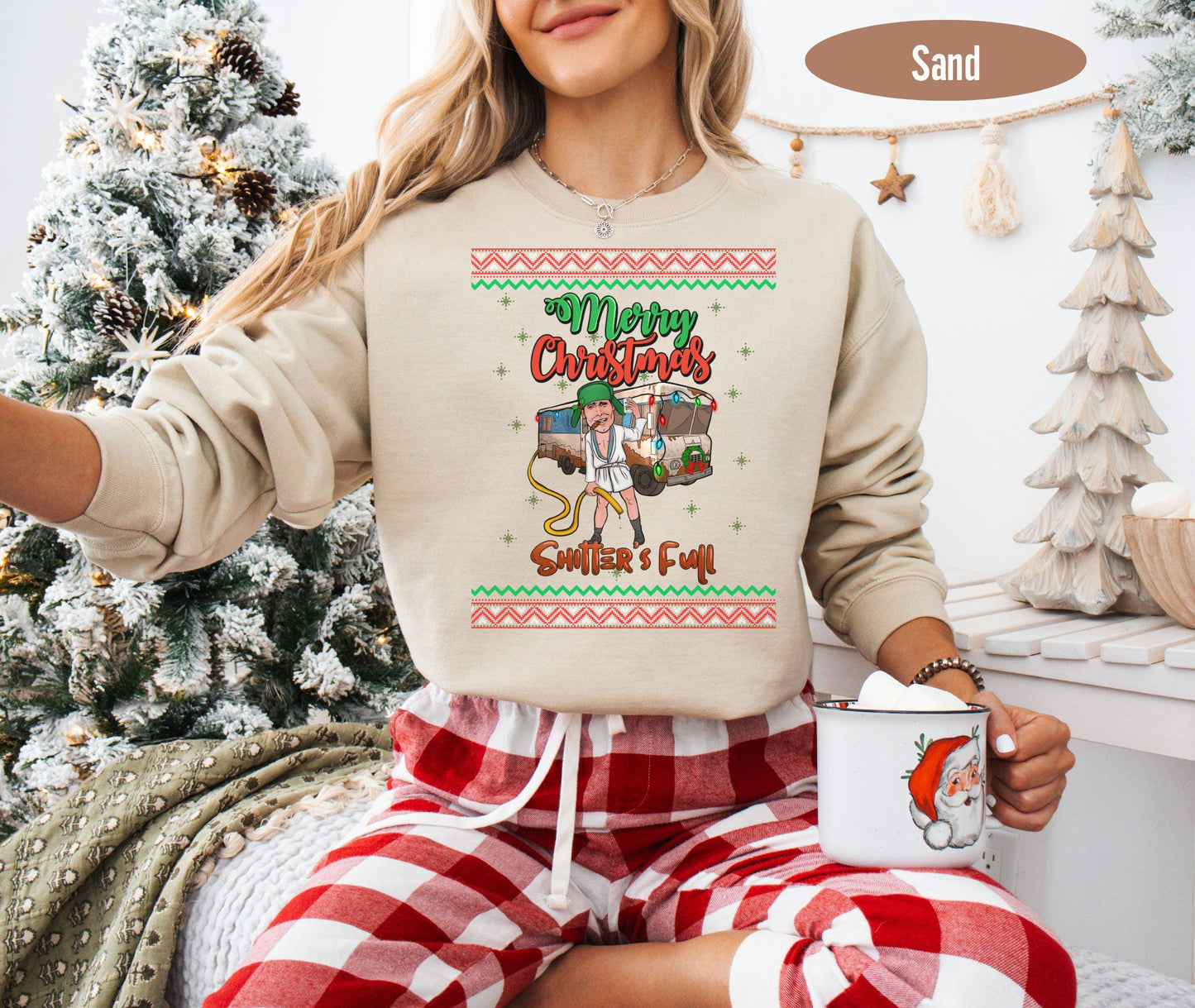 Cousin Eddie's RV Shitters Full Funny Griswold Family Christmas Vacation Ugly Sweater Tee Shirt Merry Christmas Shitter Full Tshirt