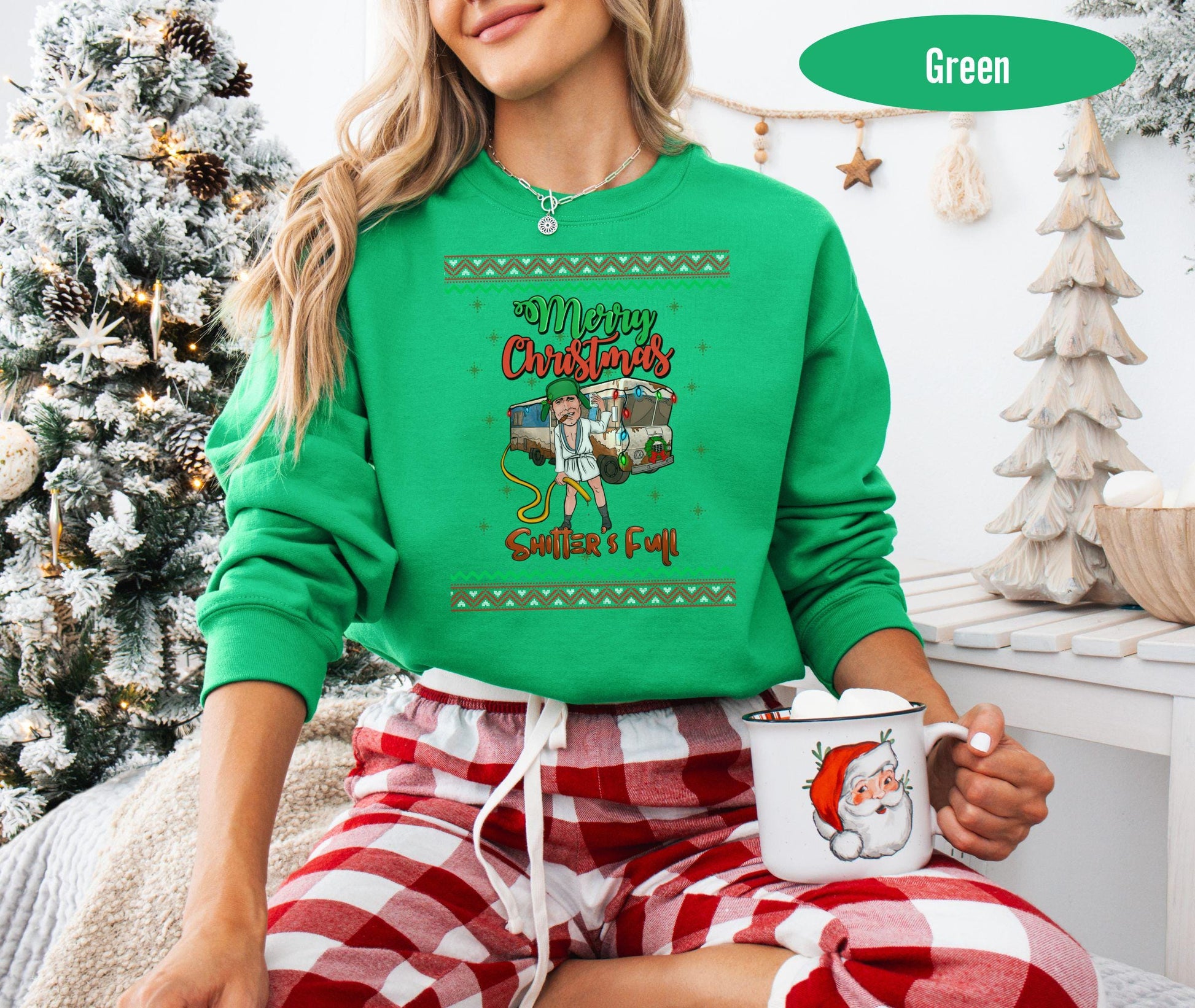 Cousin Eddie's RV Shitters Full Funny Griswold Family Christmas Vacation Ugly Sweater Tee Shirt Merry Christmas Shitter Full Tshirt