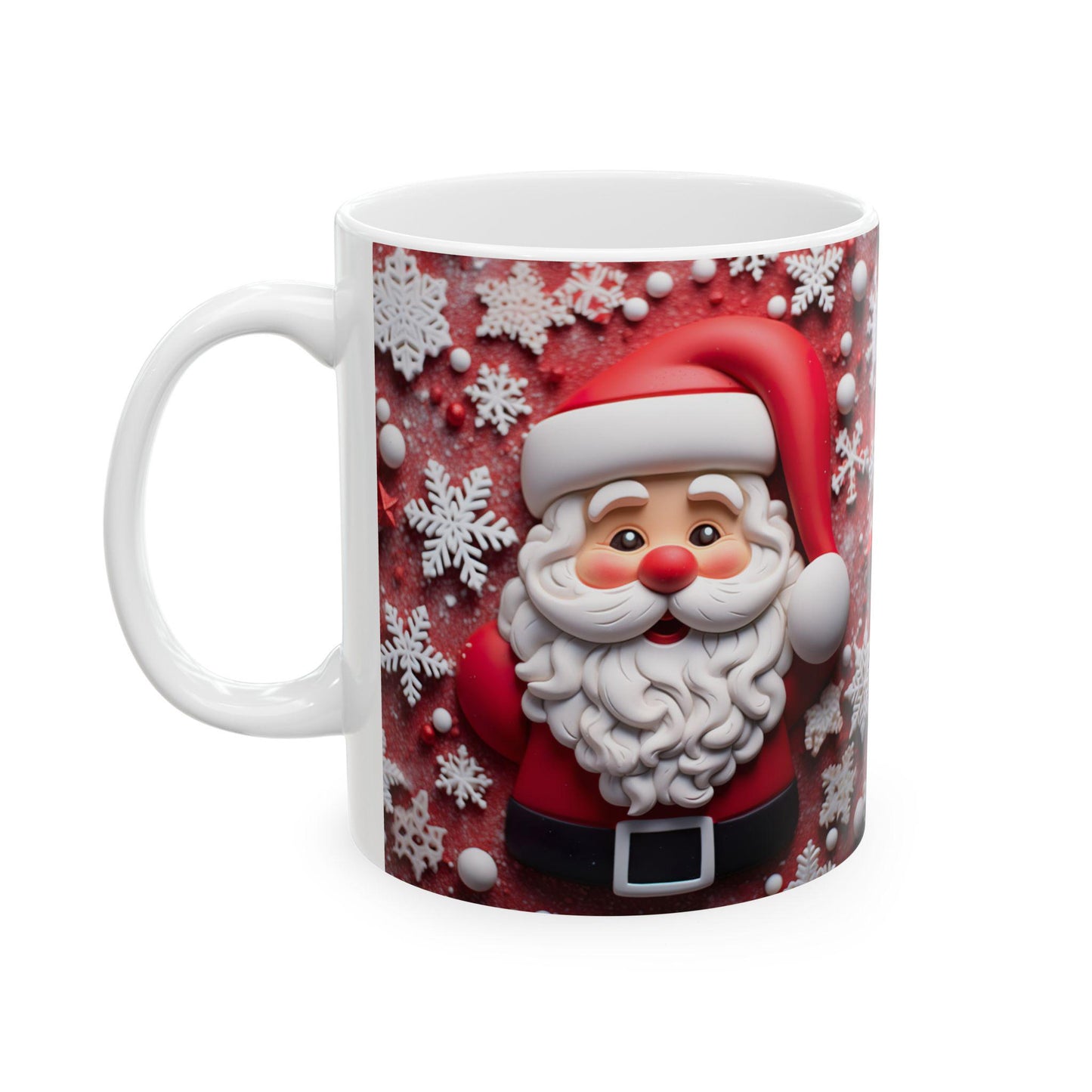 3D Santa Mug for Christmas mugs Santa Claus coffee Merry Christmas mug white elephant gifts for secret Santa gift exchange funny Santa cups