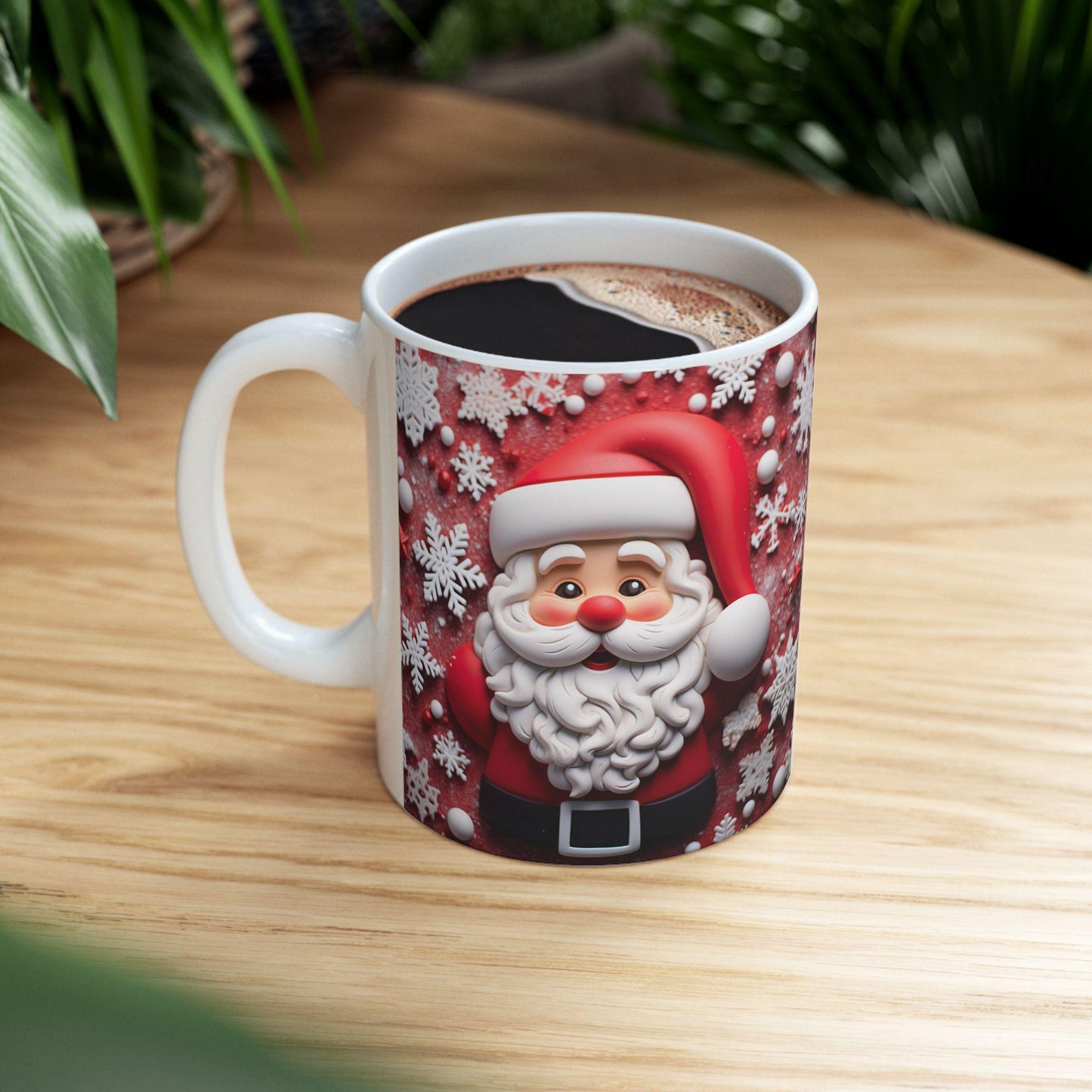 3D Santa Mug for Christmas mugs Santa Claus coffee Merry Christmas mug white elephant gifts for secret Santa gift exchange funny Santa cups