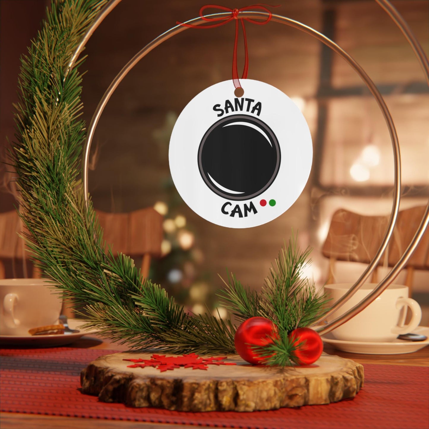 Christmas Cam | Santa Cam | Elf Surveillance | Santa Camera | Christmas Magic | Christmas Metal ornament | Elf Cam | Elf Camera | Elf Watch