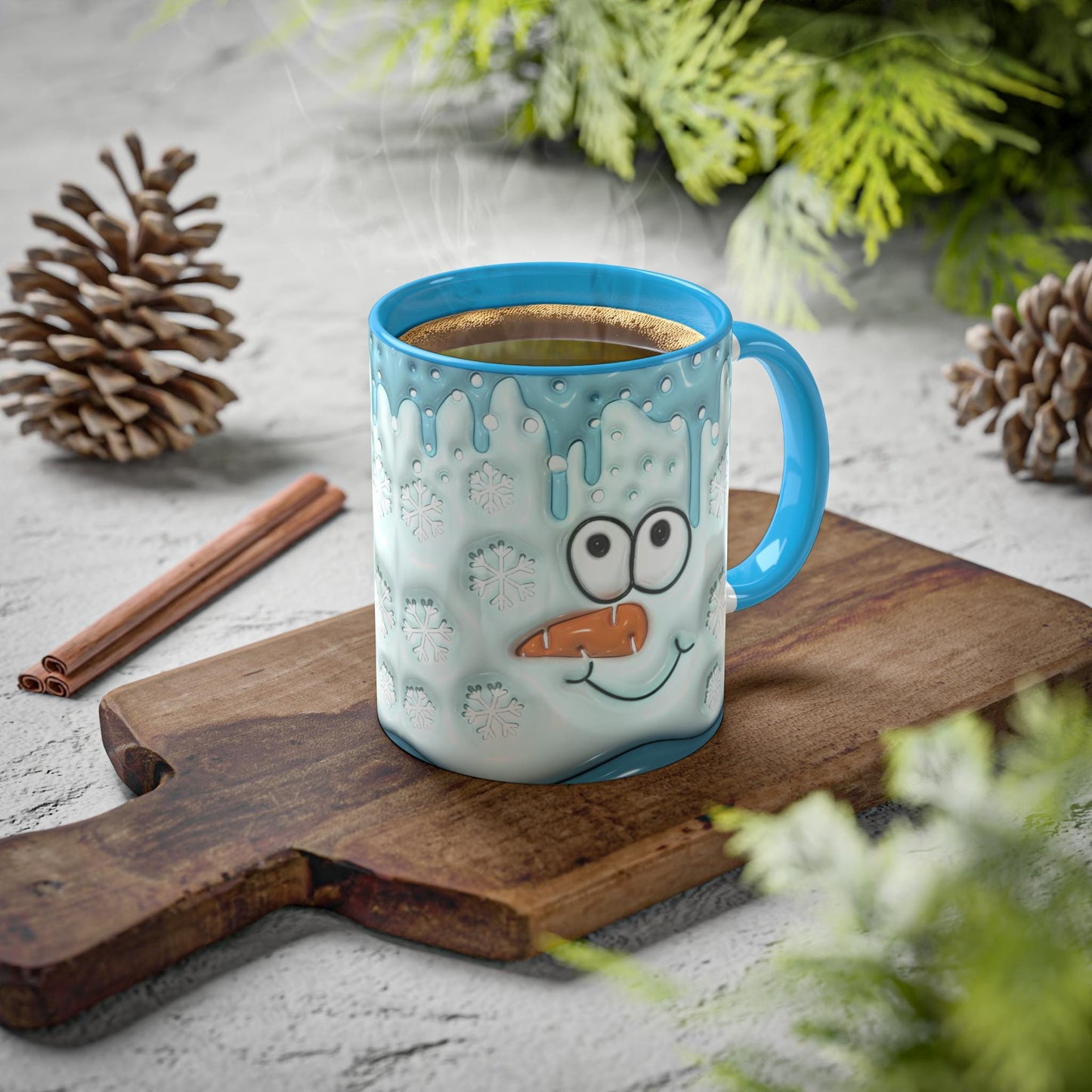 3D Snowman Mug | Winter Coffee Cup | Coffee Cup | Up to Snow Good | Christmas Mug | Dishwasher Safe | Microwave Safe | Coffee Lover