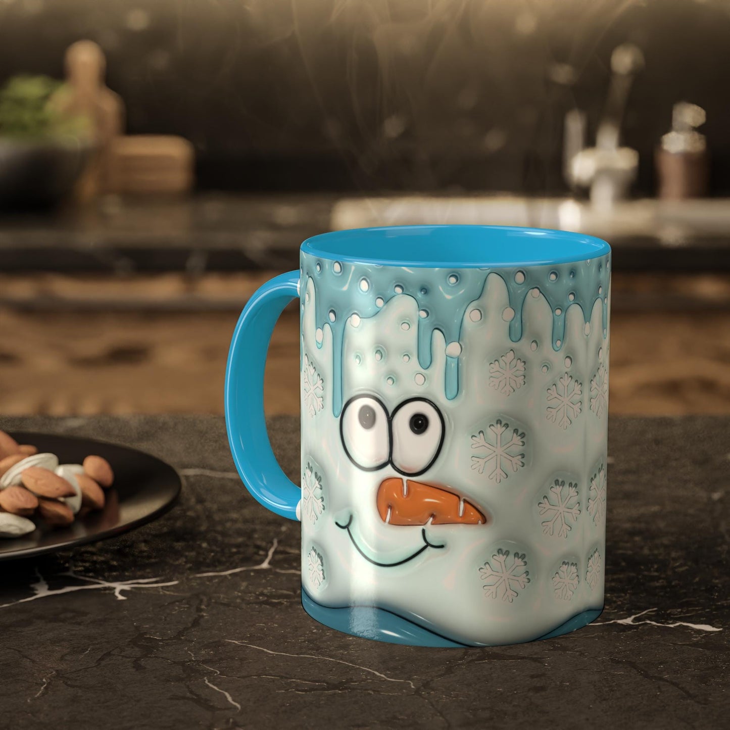 3D Snowman Mug | Winter Coffee Cup | Coffee Cup | Up to Snow Good | Christmas Mug | Dishwasher Safe | Microwave Safe | Coffee Lover