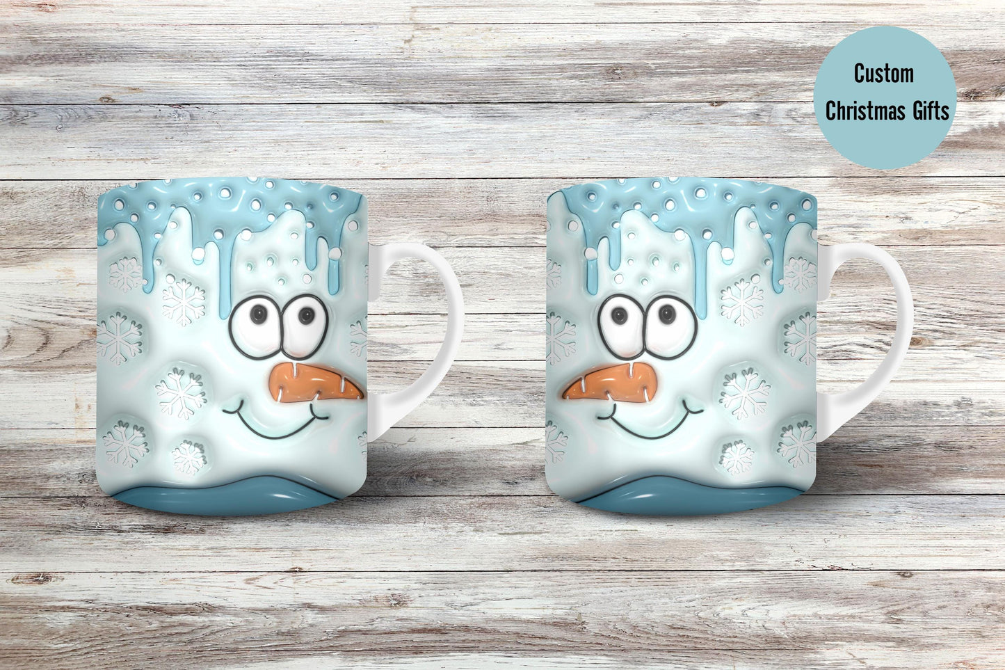 3D Snowman Mug | Winter Coffee Cup | Coffee Cup | Up to Snow Good | Christmas Mug | Dishwasher Safe | Microwave Safe | Coffee Lover