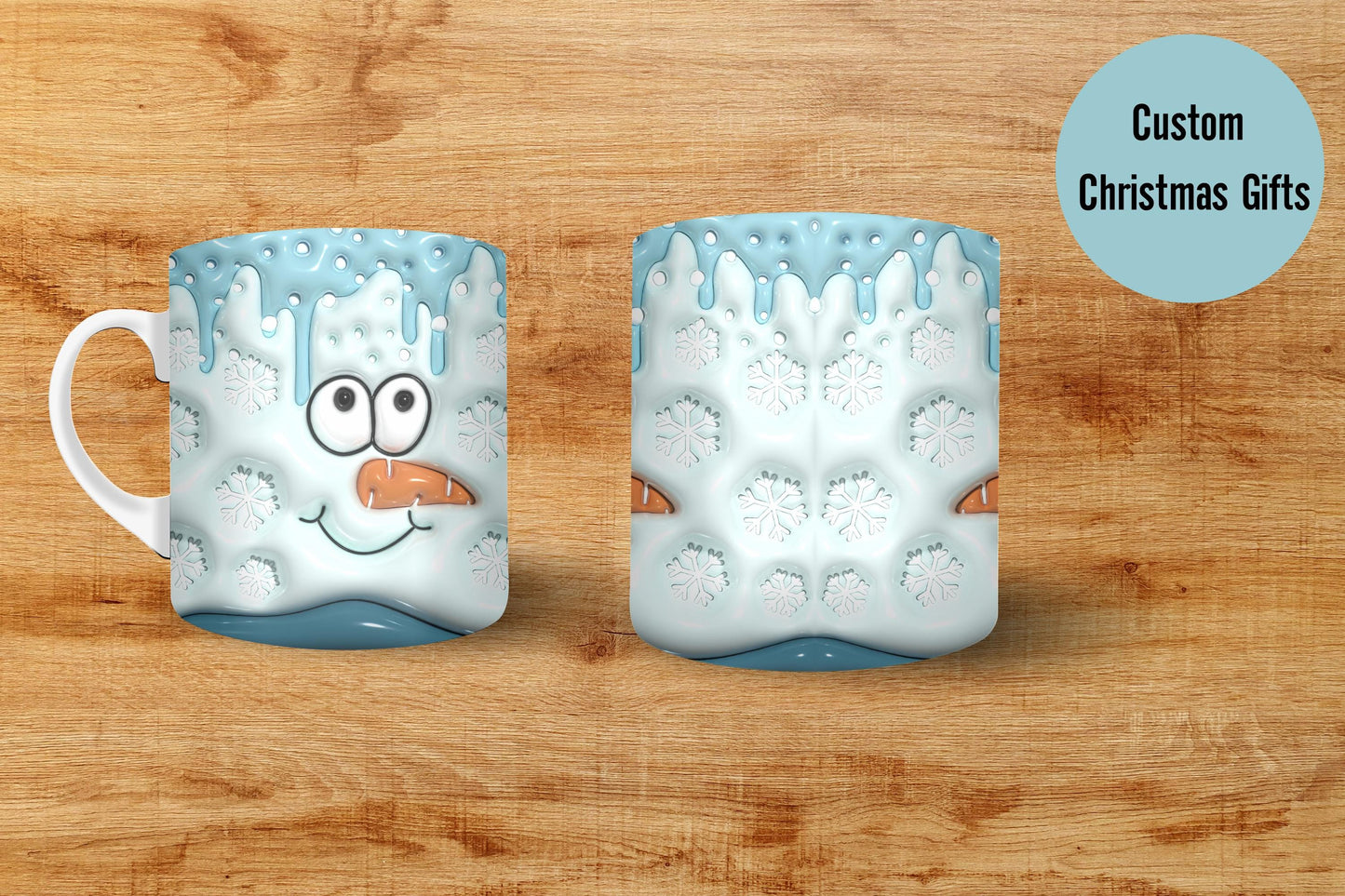 3D Snowman Mug | Winter Coffee Cup | Coffee Cup | Up to Snow Good | Christmas Mug | Dishwasher Safe | Microwave Safe | Coffee Lover