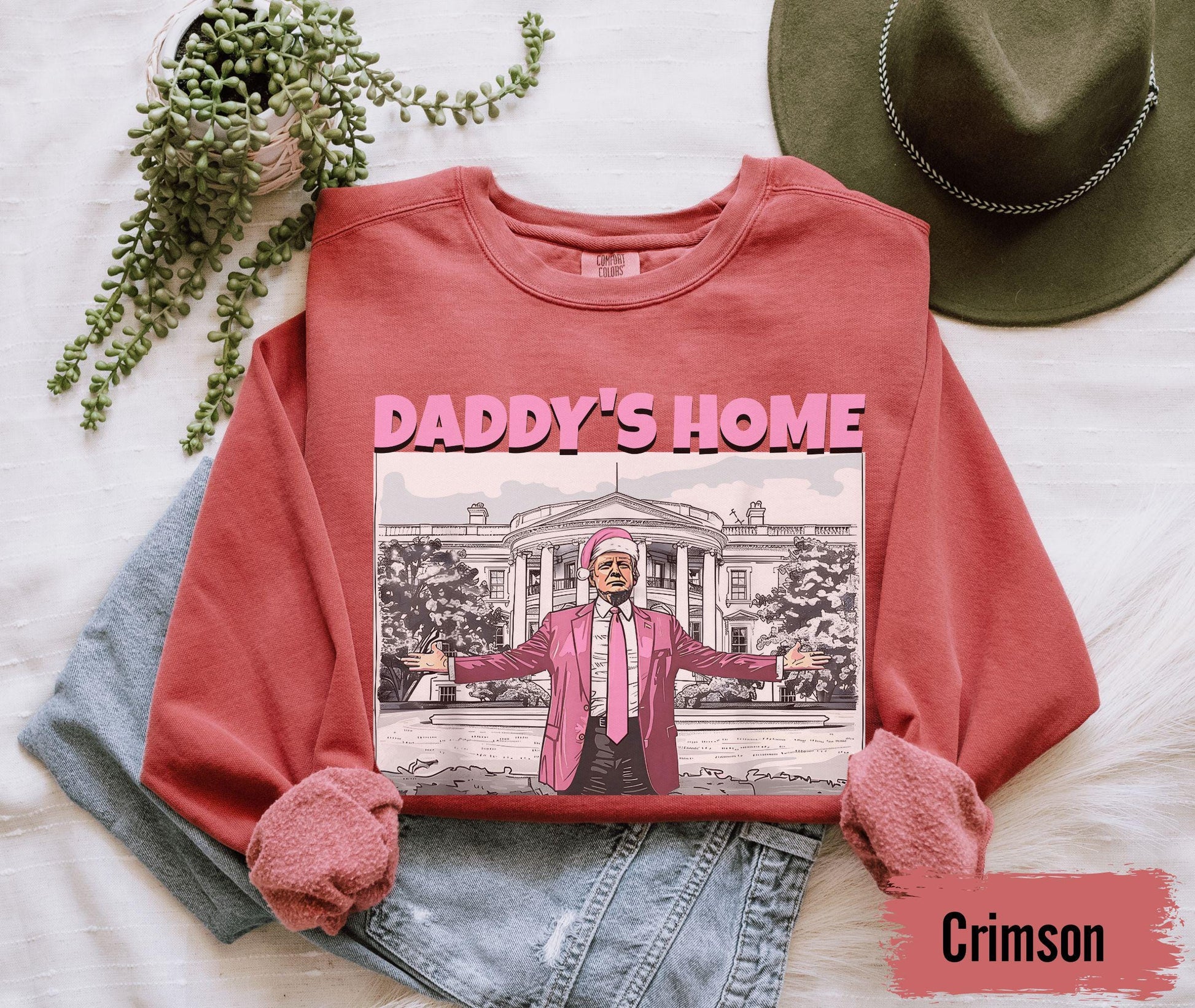 Comfort Colors® Trump Shirt Daddys Home 2024 Shirt for 4th of July Shirt Trump Sweatshirt Trump Gift Republican Gift Funny Trump 2024 Tee