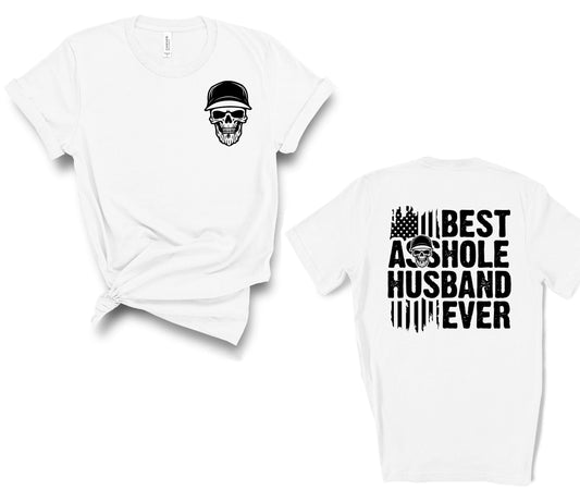 Best Asshole Husband Ever Retro Funny Husband Shirt, Retro Funny Husband Shirt, Trendy Funny Graphic Tee, Father's Day Gift, Cool Dad Gift