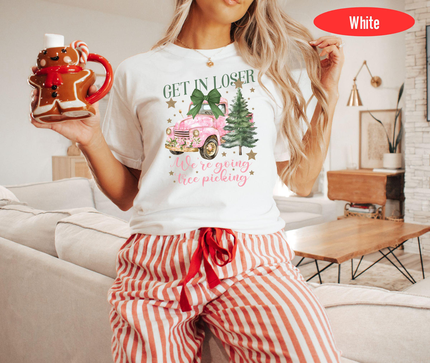 Get In Loser We're Saving Christmas Sweatshirt, Funny Christmas Shirt, Holiday Apparel, Christmas Tree Picking, Group Xmas Shirts, Xmas Gift