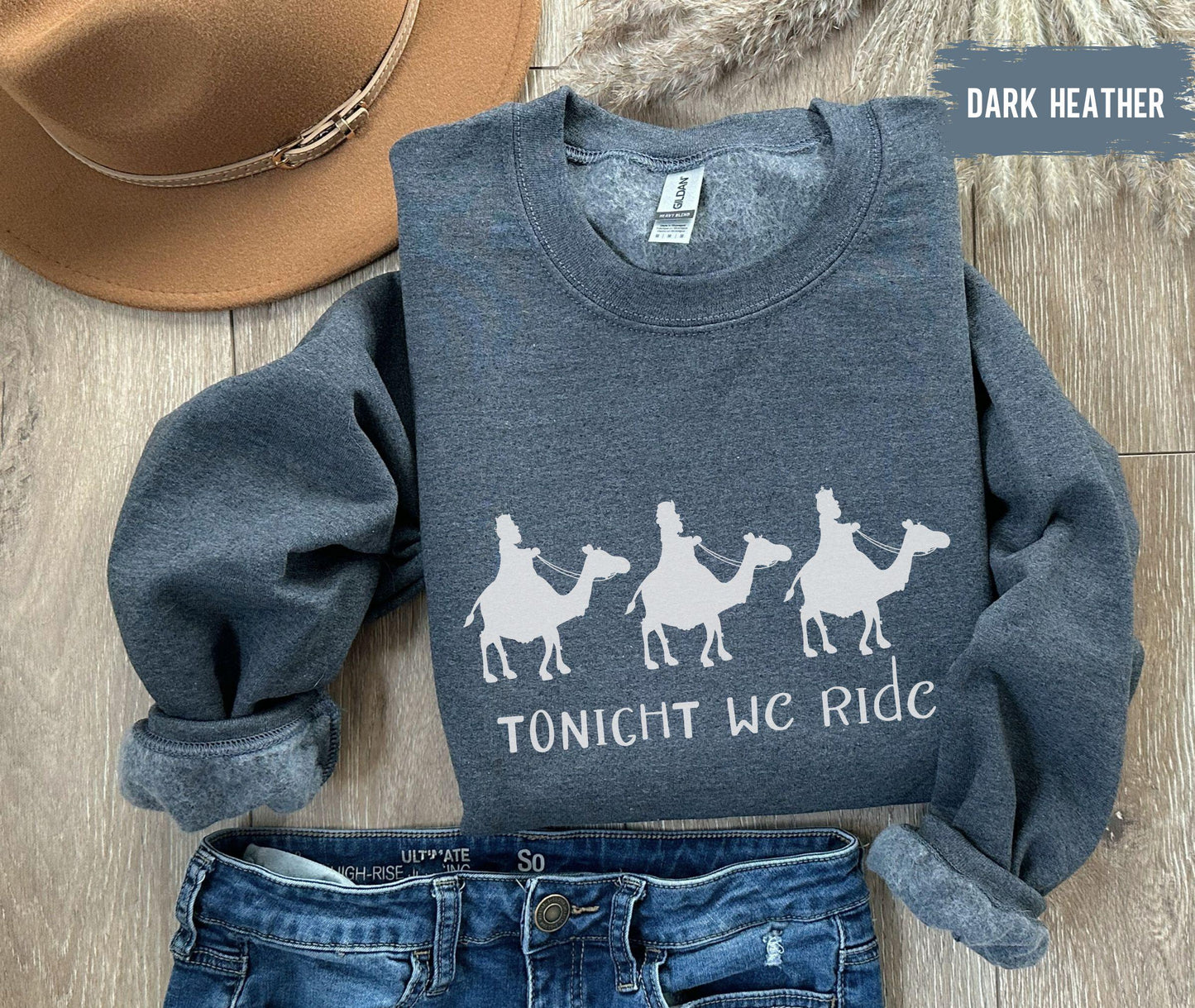 Tonight We Ride Christmas T-shirt, Christian Shirt, Faith Christmas Shirt, Christmas family Tees, 3 Wise Men Shirt, Funny Christmas Shirt