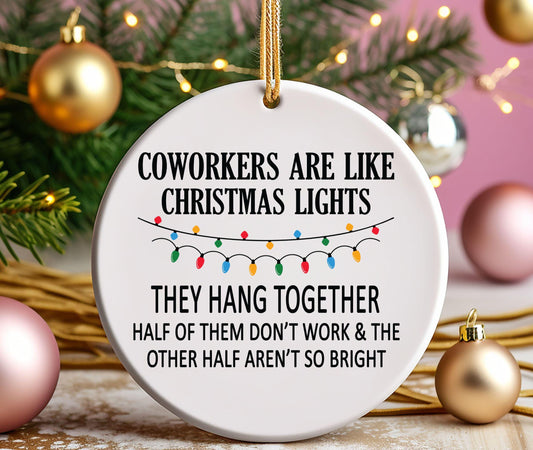 Coworker Christmas Ornaments, Funny Ornaments for Coworkers, Holiday Gifts for Coworkers, Funny Christmas Gifts