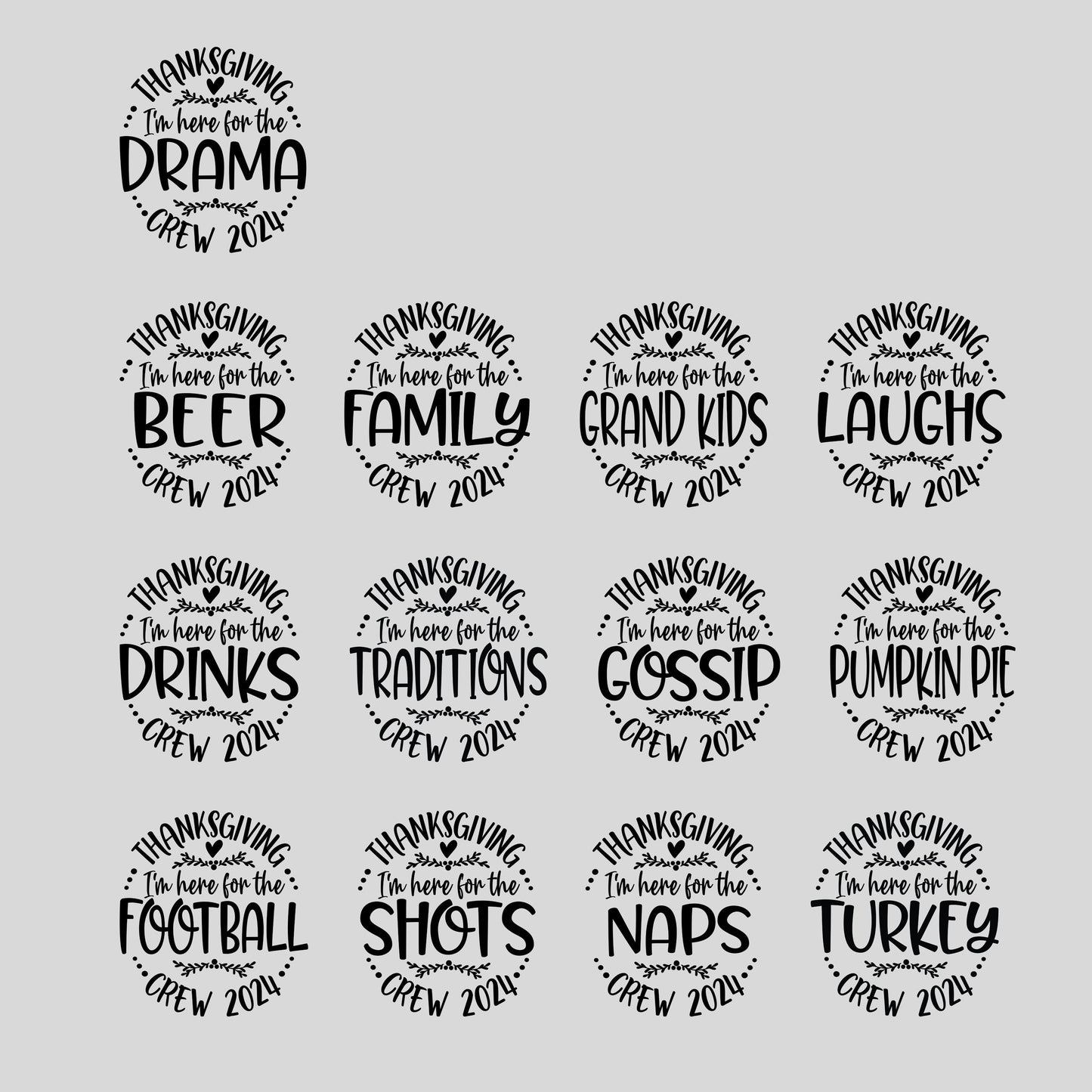 Family Thanksgiving Shirts, Thanksgiving Puns Shirt, Funny Matching Family Shirts, Turkey Day Shirt, Fall Shirt, Friendsgiving Group Shirts