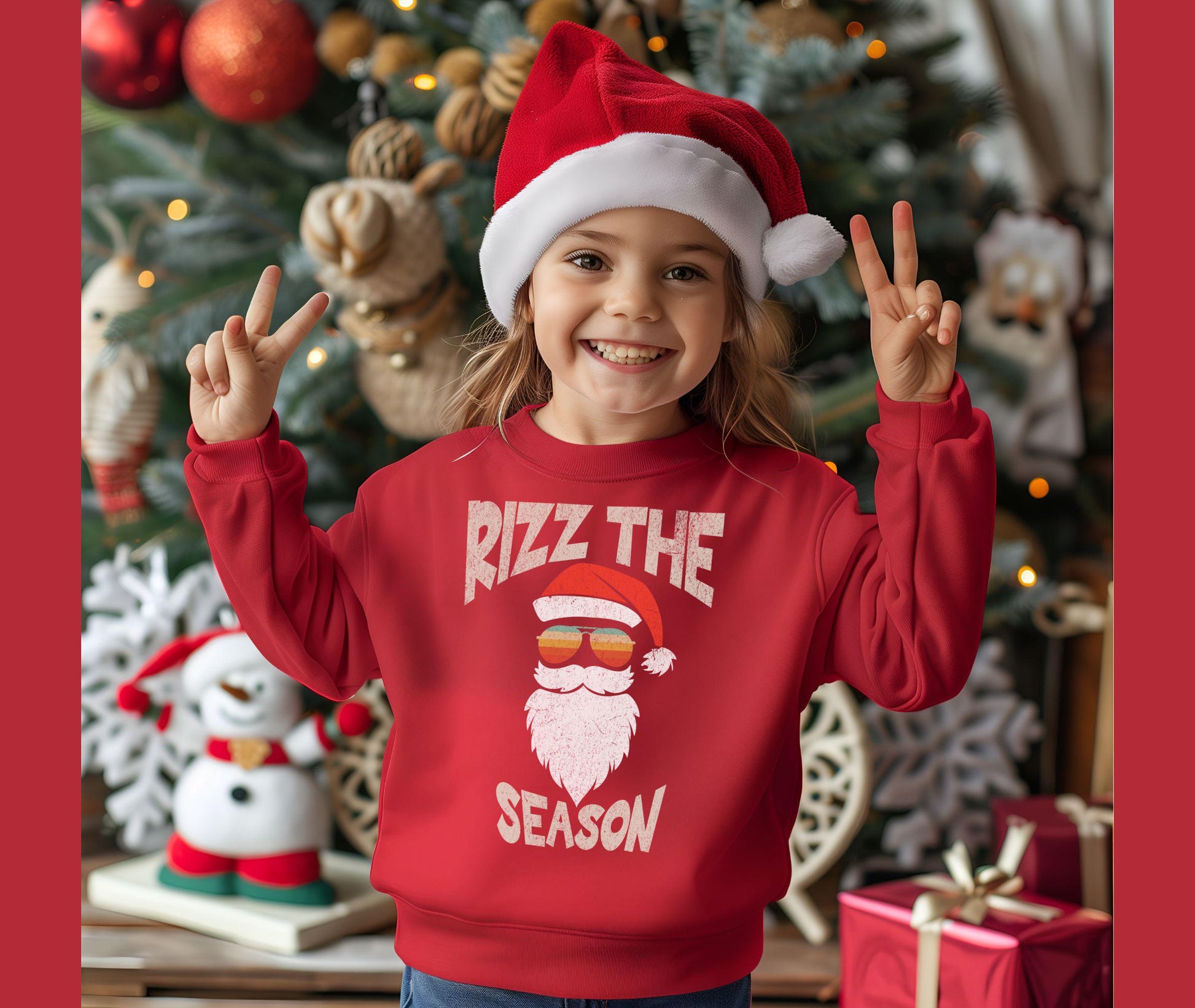 Children Trending Rizz the Season Shirt, Merry Rizzmas Shirt,Rizz Christmas shirt, Rizzler Santa Claus Shirt, rizz em shirt, rizzler t-shirt