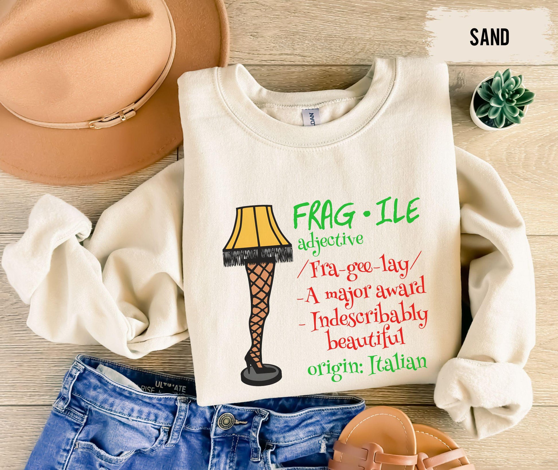 Fragile Ugly Sweater Shirt, Leg Lamp Ugly Sweater, A Christmas Sweater, Xmas Family Shirt, Christmas Movie Sweatshirt, Funny Christmas