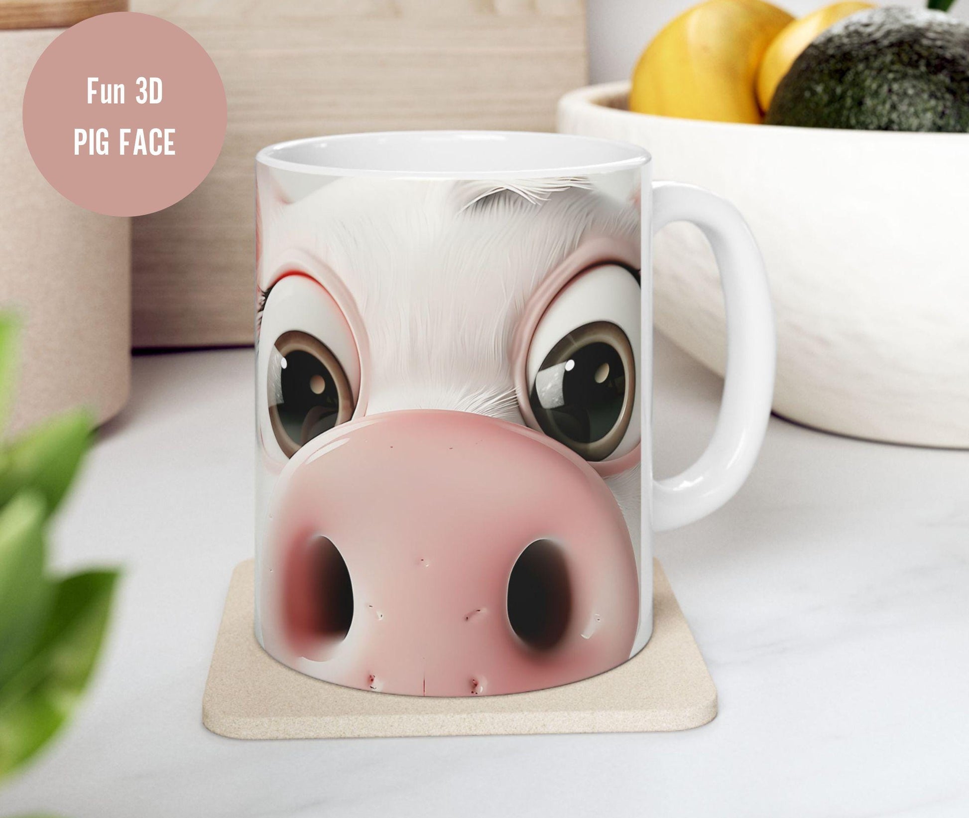 3D Pig Mug, Pig Coffee Mug, Pig Gift, Pig Lover Gift, Pig Coffee Cup, Pig Mug Gift, Pig Gifts For Women, Gift for Pig Farmer, Custom Pig Cup