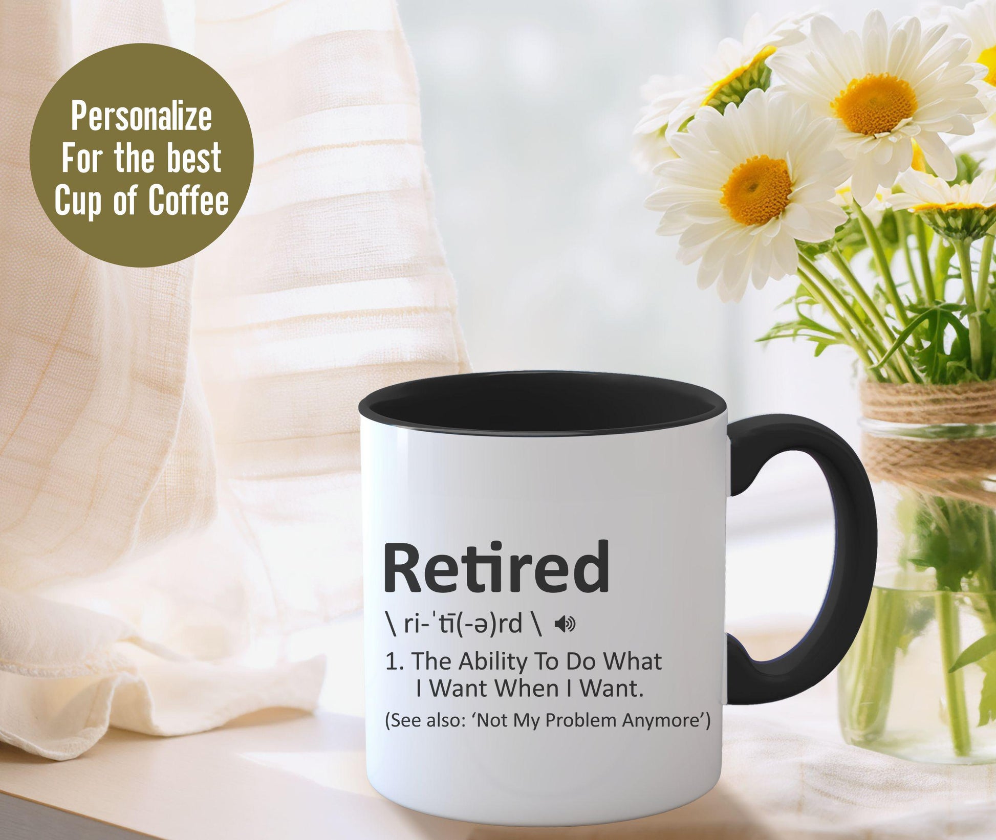 Custom Retirement Gift, Funny Retirement Gift, Retirement Gift for a Man, Retirement Gifts for Woman, Retirement Mug, Funny Retirement Gifts