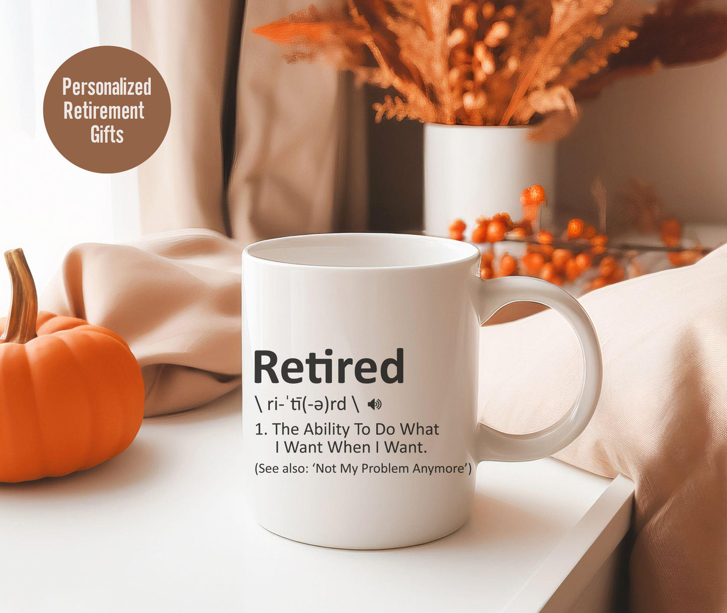 Custom Retirement Gift, Funny Retirement Gift, Retirement Gift for a Man, Retirement Gifts for Woman, Retirement Mug, Funny Retirement Gifts