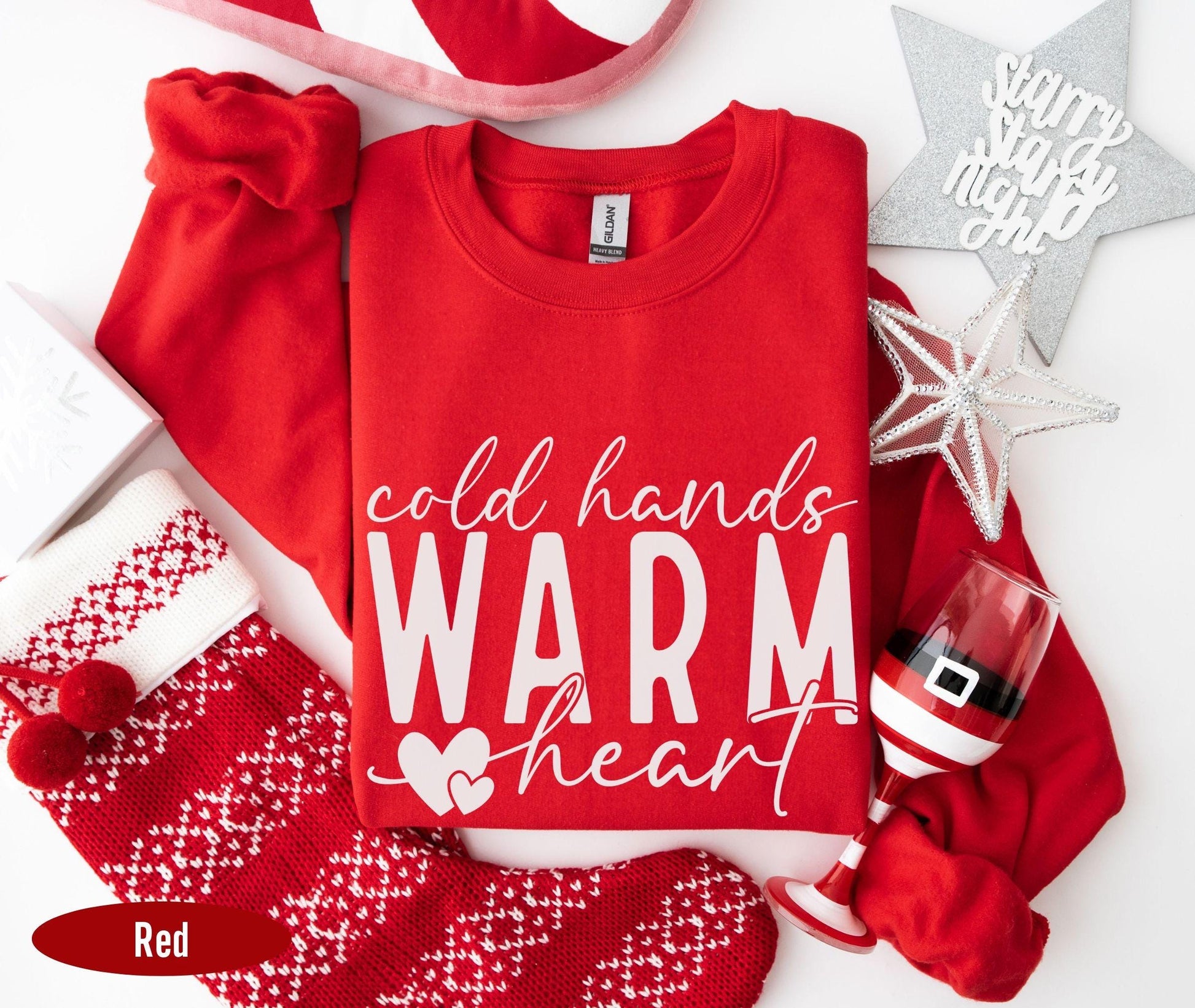 Cold Hands Warm Heart sweatshirt, Cold Sweatshirt, Always Freezing Shirt, Funny Sweatshirt, Christmas Winter Sweatshirt, I'm Cold Sweatshirt