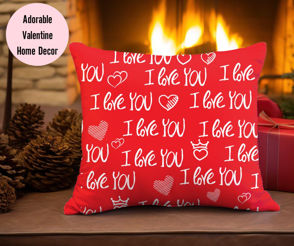 Valentine Pillow Cover, Red heart pillow, Valentine Pillows, Heart Pillow, Love Pillow, Heart Throw Pillow, Valentine Home Decor, Farmhouse