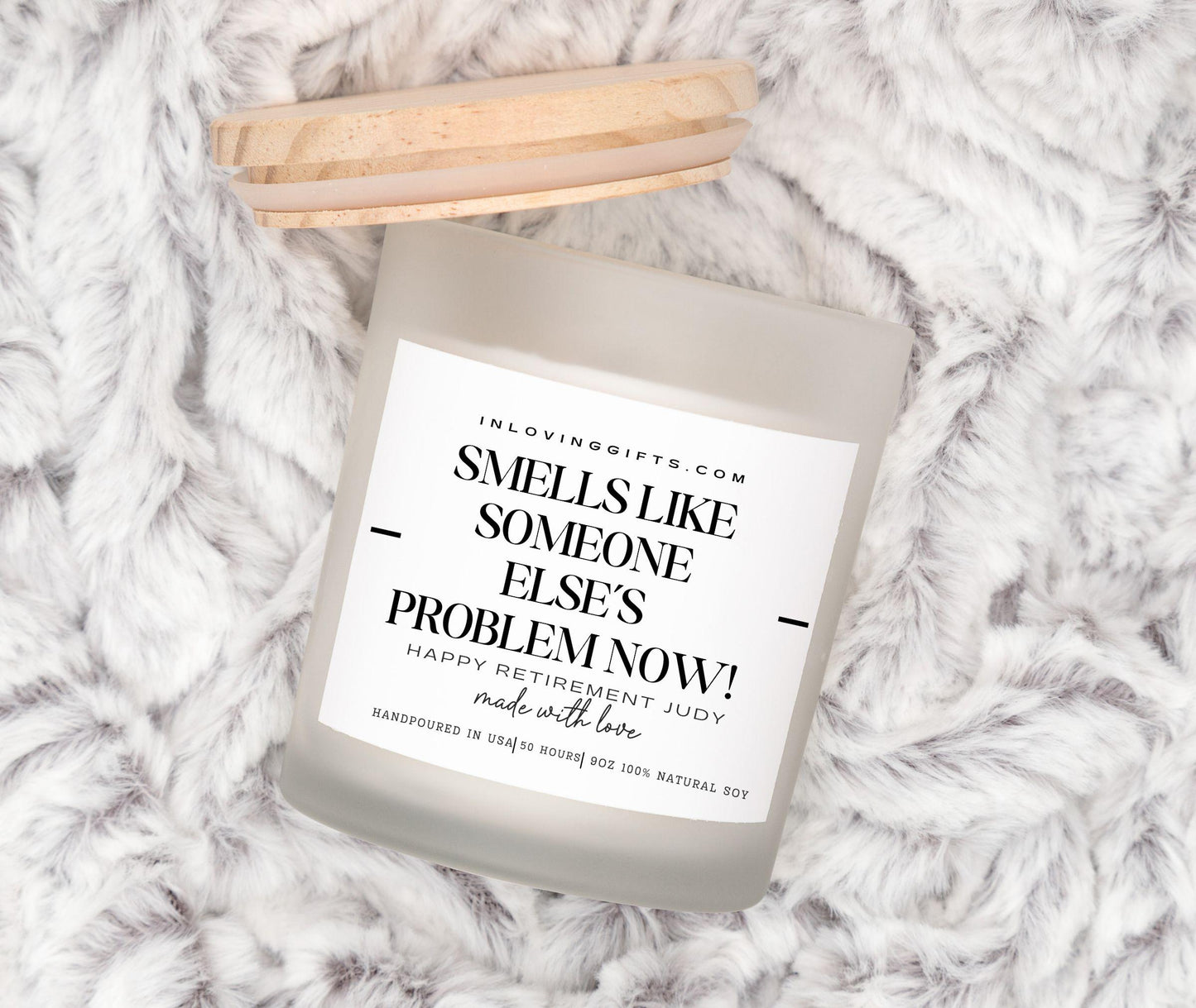 Retirement Gift, Smells Like It's Not My Problem, Funny Candle, Gift for Her, Gift for Him Teacher Retirement, Gift for Coworker