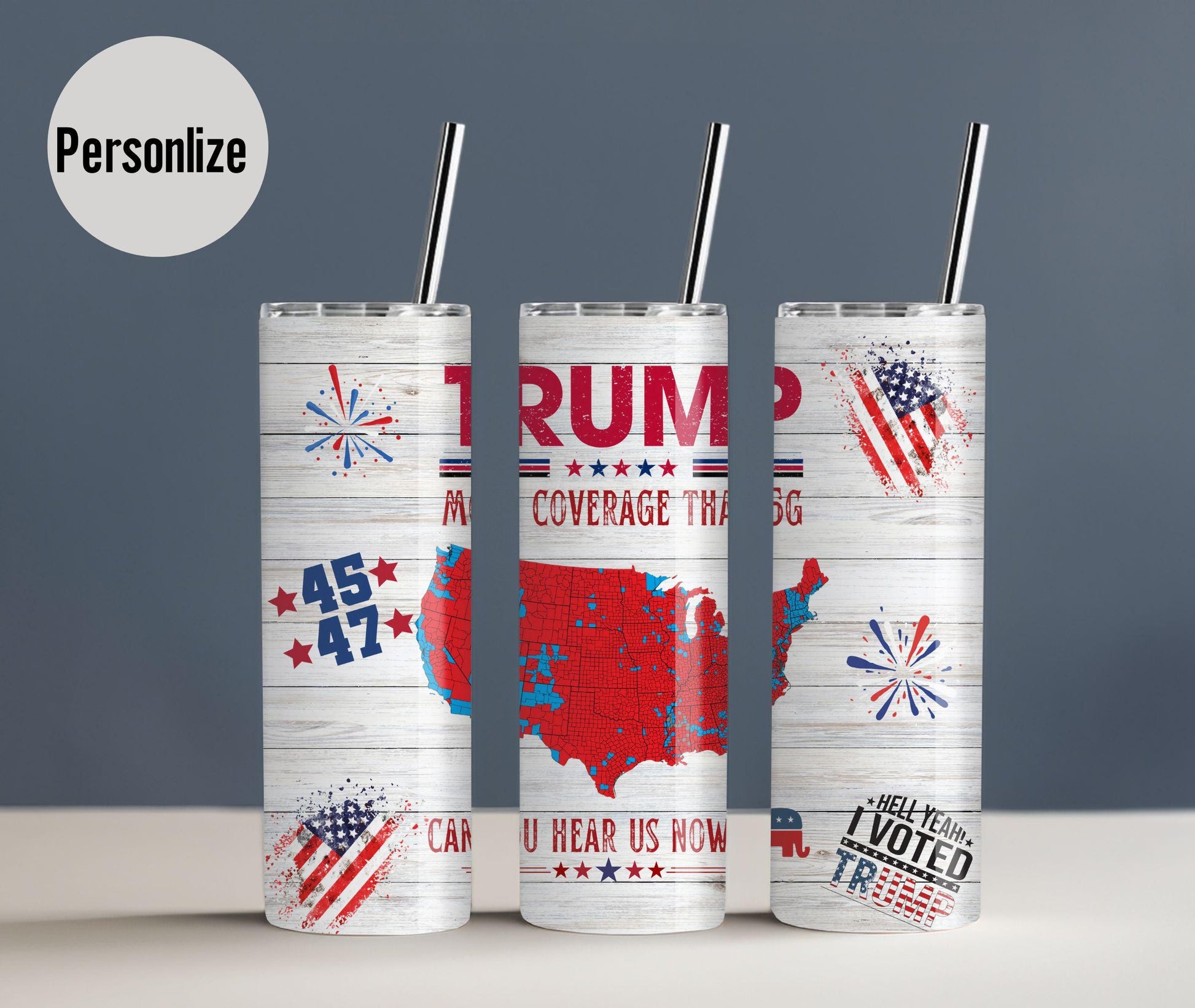 We Won Trump 2024 Tumbler – Donald Trump Cup, 20 oz Insulated Stainless Steel, Celebrate Victory with This Trump Election Cup!