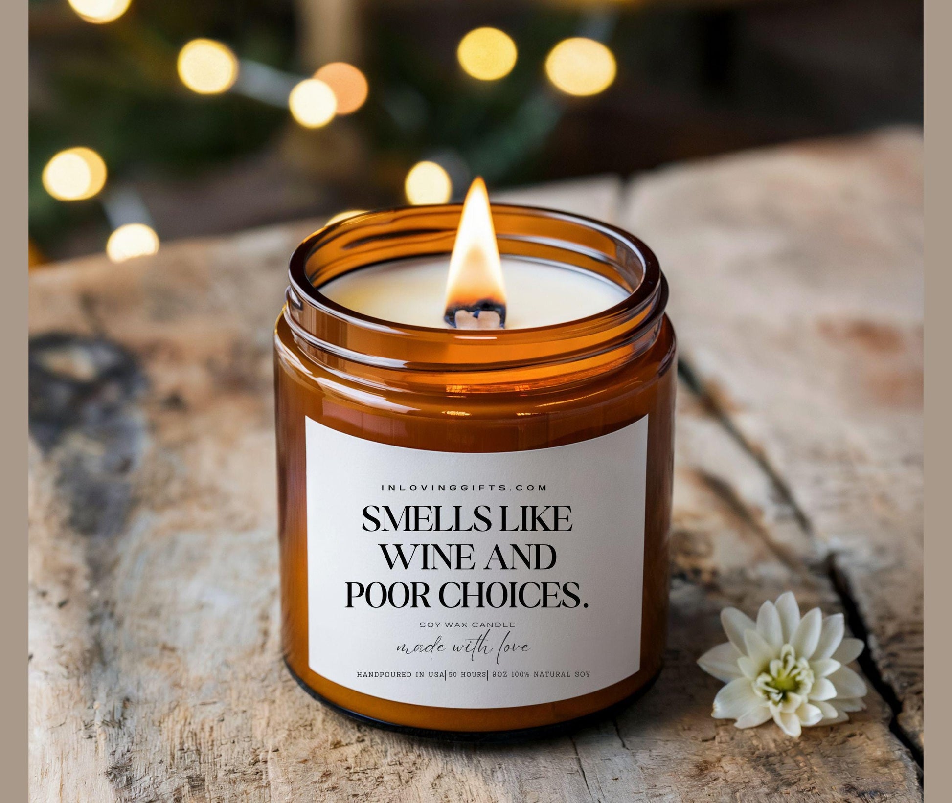 Smells like poor choices Scented Soy Candle, 9oz, Sarcastic Candle, Funny Candle, Birthday Gift, Funny Gift, Gift for Her, Gift for Bestie