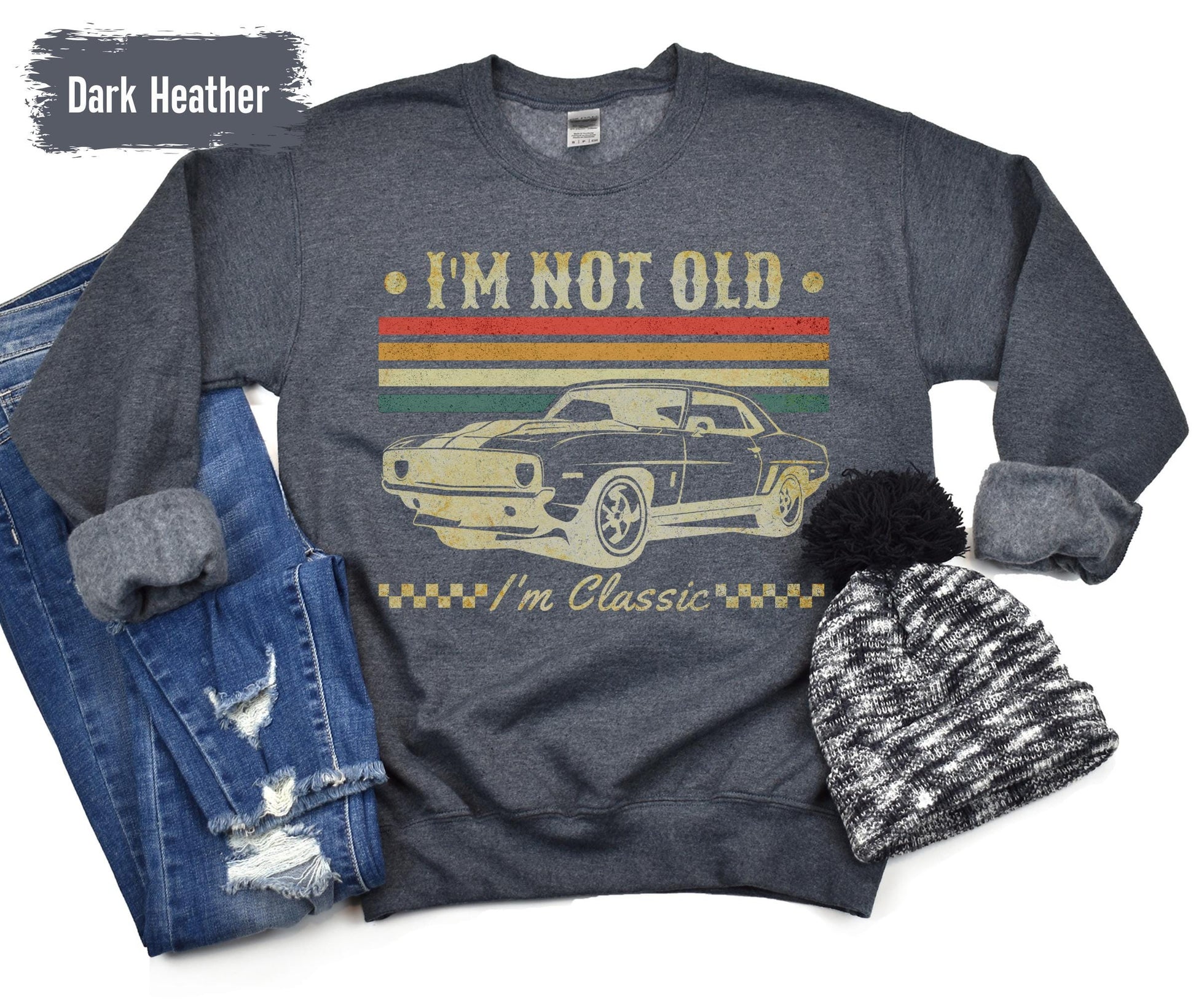 I'm Not Old I'm Classic Shirt - Funny Car Graphic Mens and Womens T-Shirt - Birthday Gifts for Parents - Car Lovers Shirt - Funny Car Shirt