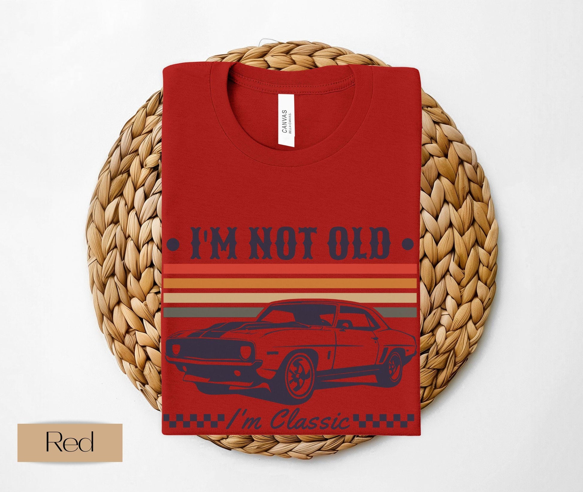 I'm Not Old I'm Classic Shirt - Funny Car Graphic Mens and Womens T-Shirt - Birthday Gifts for Parents - Car Lovers Shirt - Funny Car Shirt