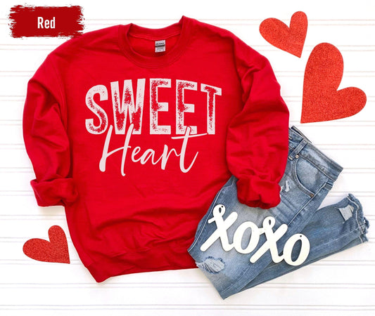 Sweetheart Sweatshirt, Valentines Day Sweatshirt, Valentine's Day Gift, Valentine's Day Shirt, Retro Valentine, Crewneck, Unisex Sweatshirt