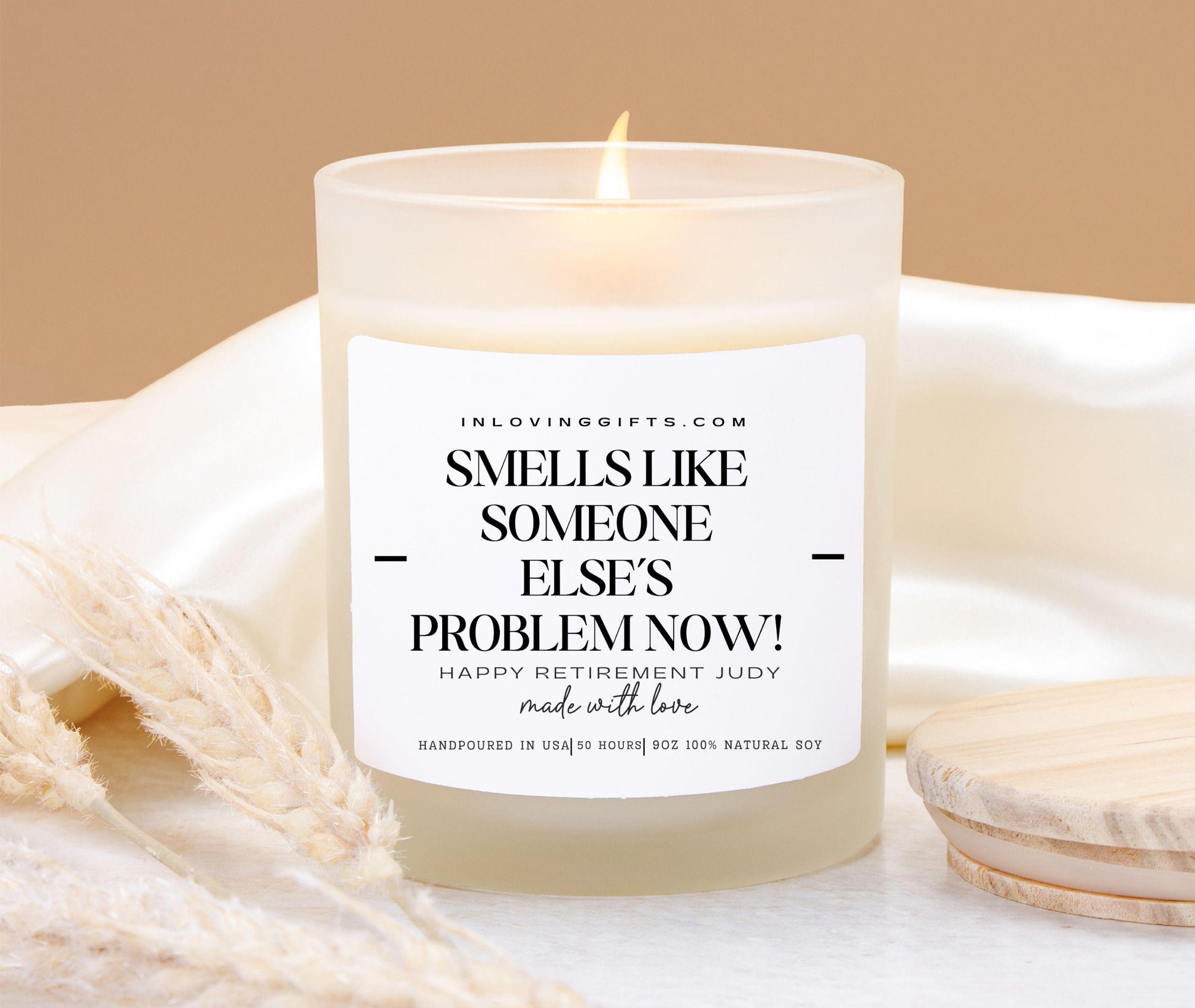 Retirement Gift, Smells Like It's Not My Problem, Funny Candle, Gift for Her, Gift for Him Teacher Retirement, Gift for Coworker