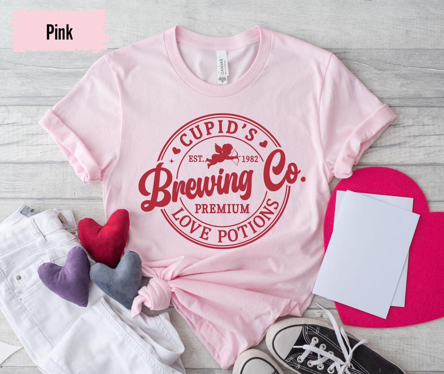 Cupid's Brewing Co Shirt ,Premium Love Potions, Cupid Shirts, Valentine's Day Shirt, Brewing Co Shirt, Valentine Shirt ,Couple Valentine Tee