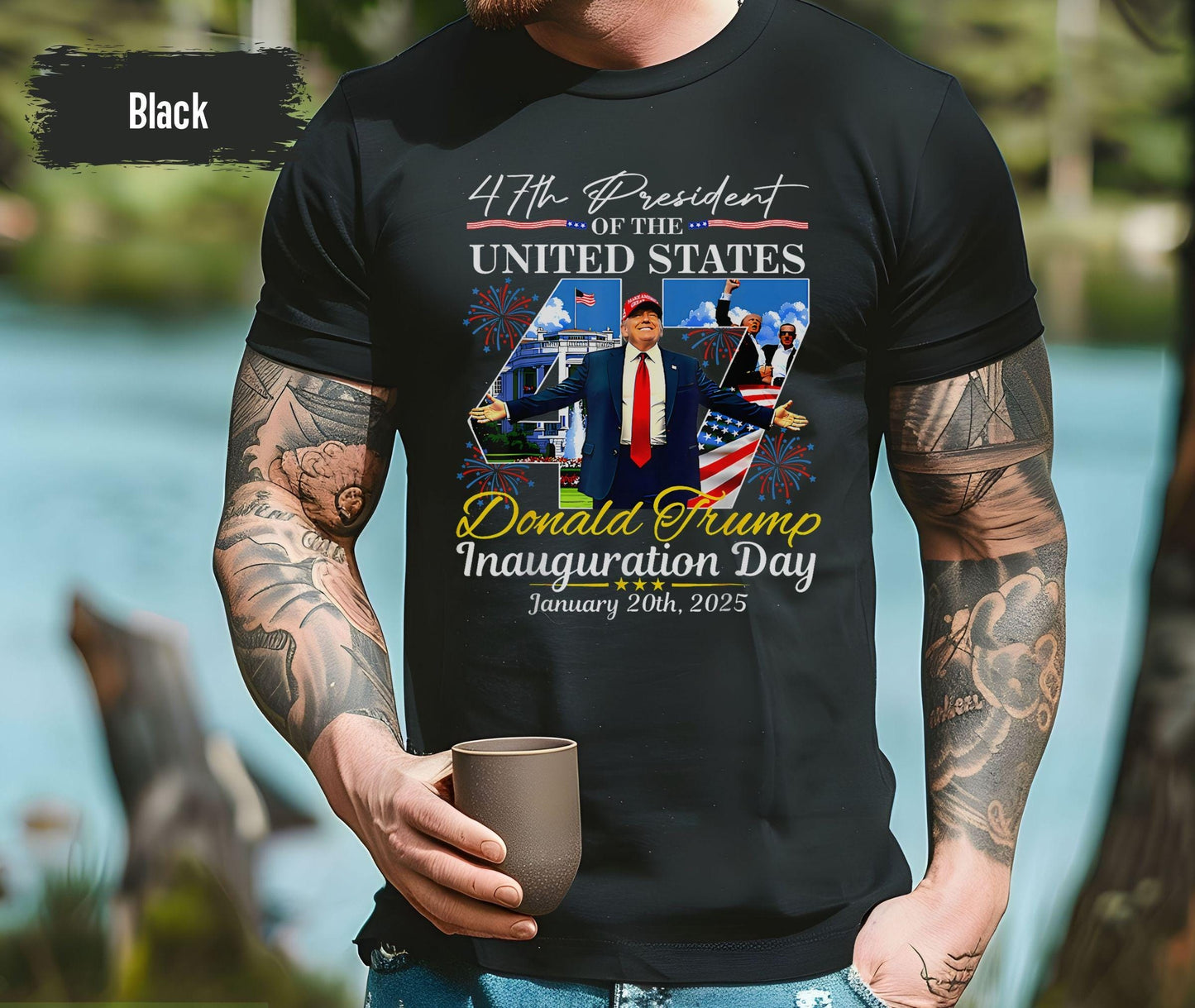 Trump Inauguration Day T-shirt, 47th President USA, January 20th 2025 Trump Shirt, Trump Crewneck, New President Tee, Donald J Trump Tee