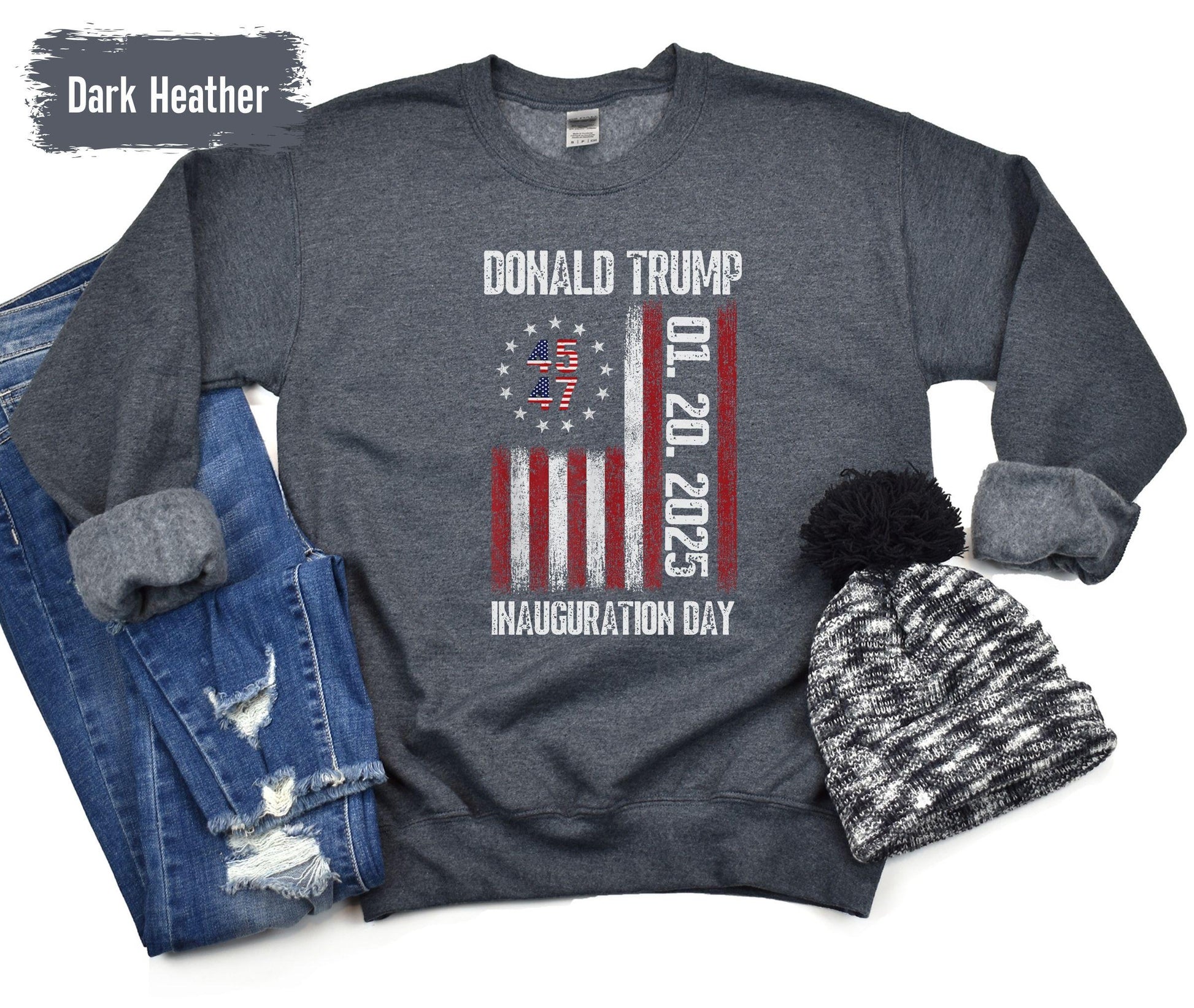 Trump Inauguration Day T-shirt, 47th President USA, January 20th 2025 Trump Shirt, Trump Crewneck, New President Tee, Donald J Trump Tee