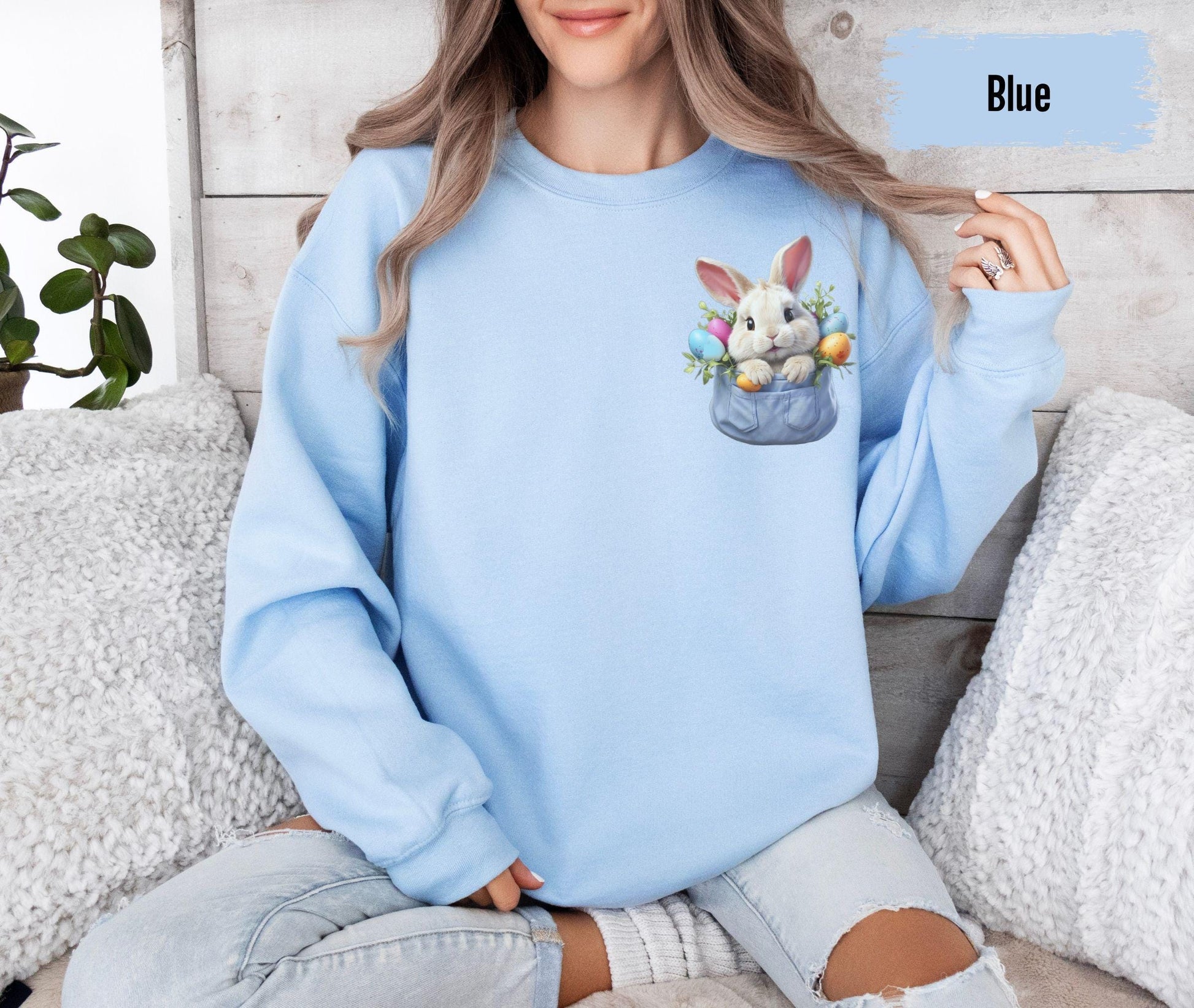 Bunny Shirt, Bunny Lover Shirt, Rabbit Lover Shirt, Easter Shirt, Easter Bunny Shirt, Cute Bunny Shirt, Animal Lover Shirt, Pocket Designs