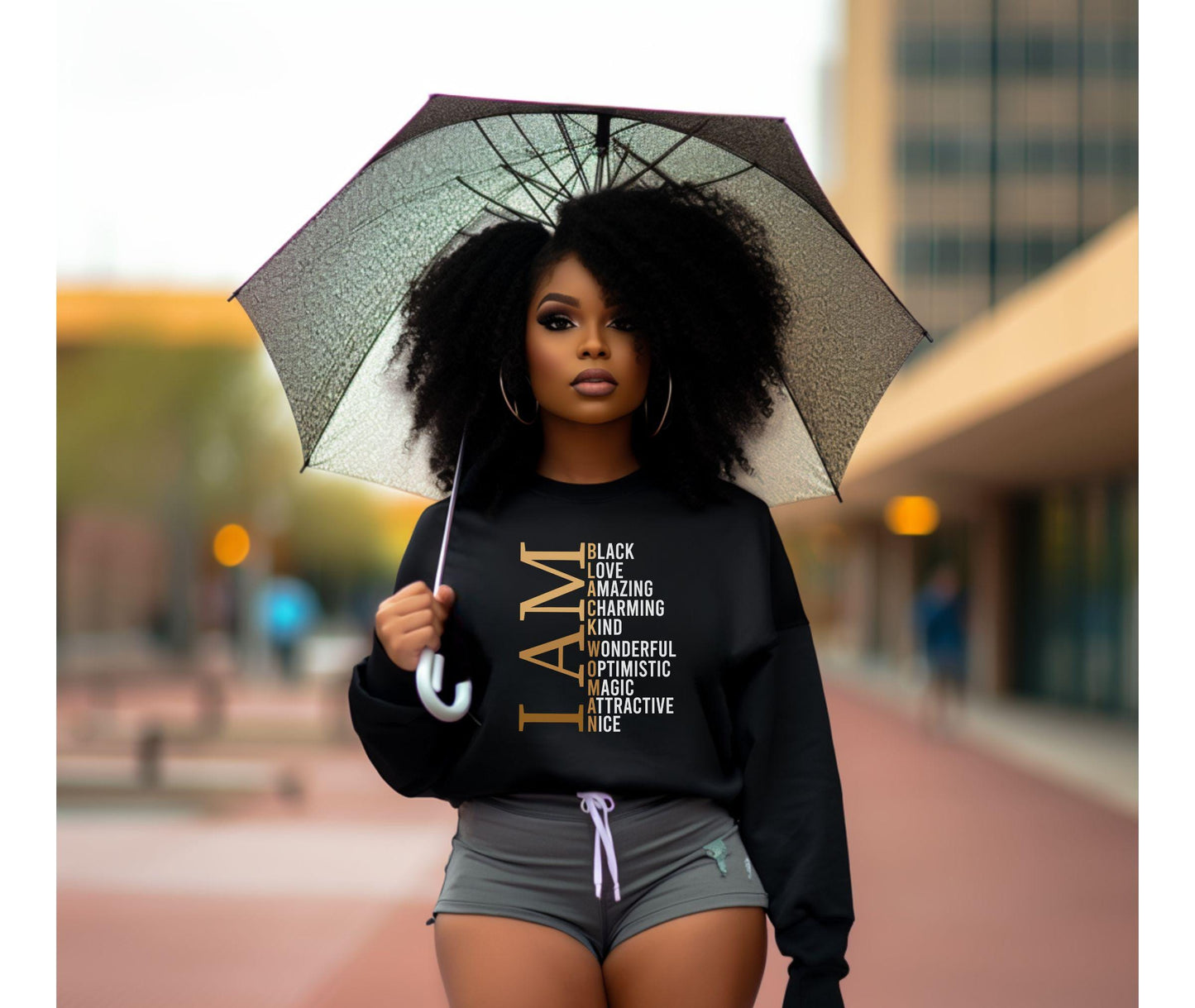 Black Women Sweatshirt, She Is Me Sweatshirt, Black Girl Sweatshirt, Inspirational Sweatshirt, Black History, Black Woman Hoodie