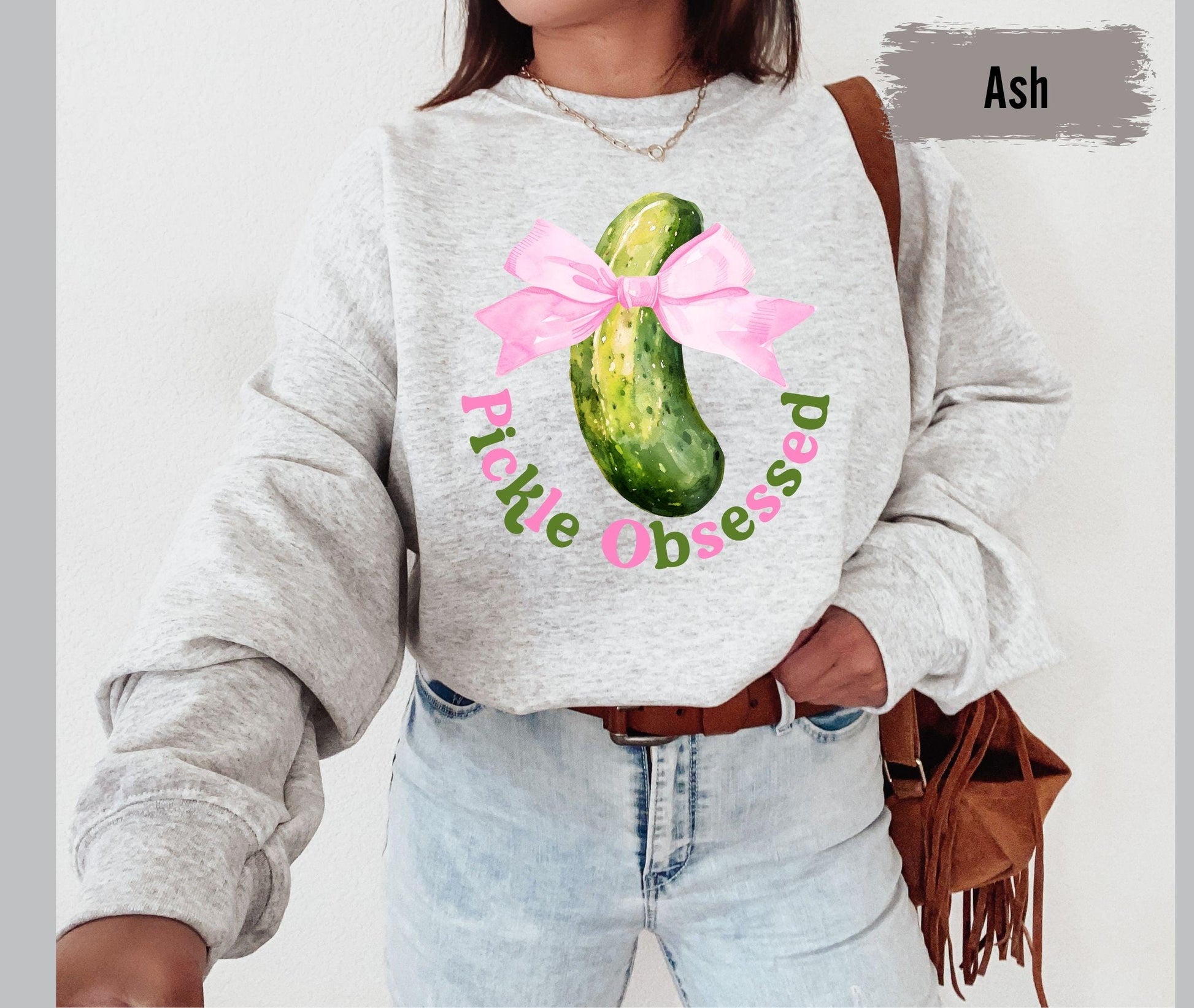 Coquette Pickle Sweatshirt, Pickle Lovers Tshirt, Pickle Crewneck Sweatshirt, Canning Shirt, Pickle shirt, Pickle Crewneck Sweater